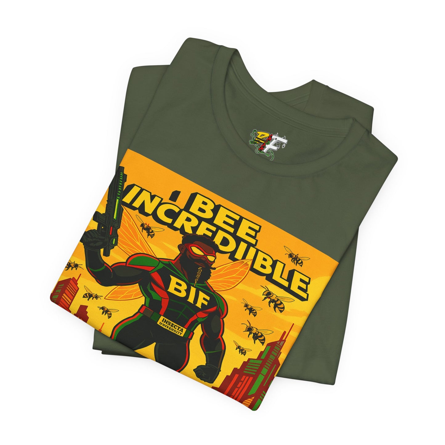 I Bee Incredible Graphic Tee, Unisex Jersey Tee, Comic Style T-Shirt, Buzzing Fun Fashion