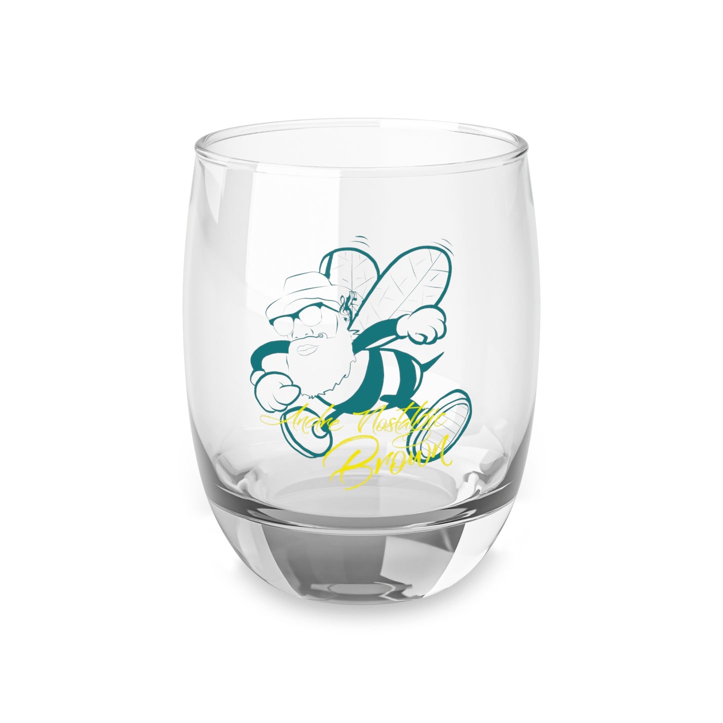 Bee Who U Be Whiskey Glass