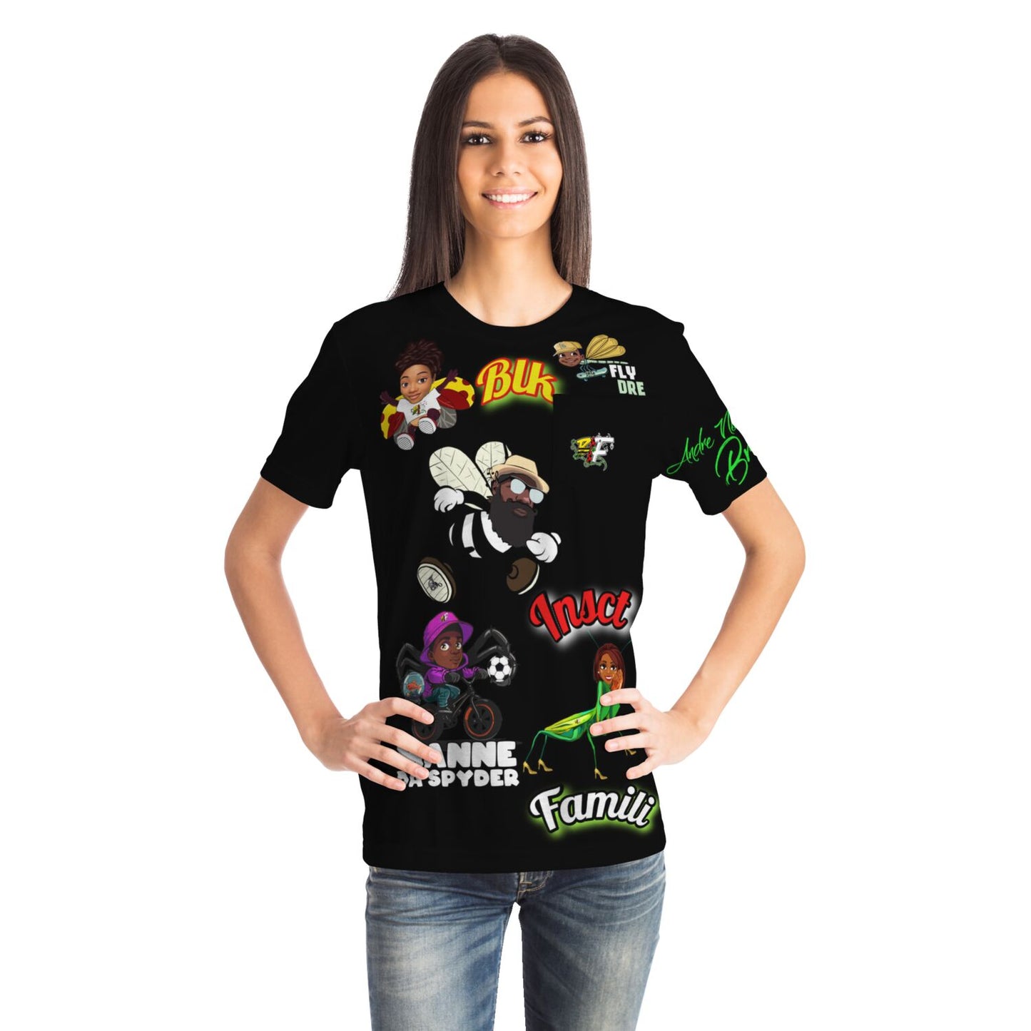 Blk Insct Famili Pocket T-shirt - AOP