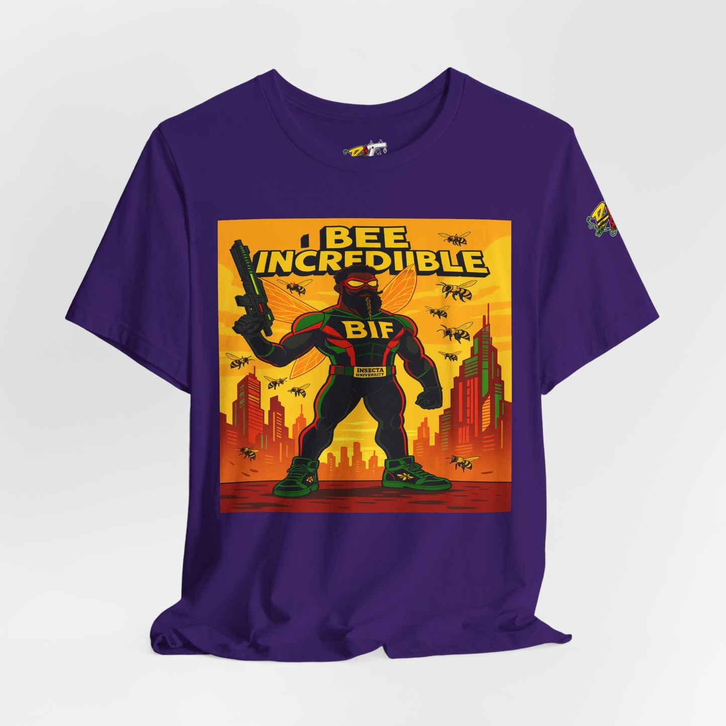 I Bee Incredible Graphic Tee, Unisex Jersey Tee, Comic Style T-Shirt, Buzzing Fun Fashion
