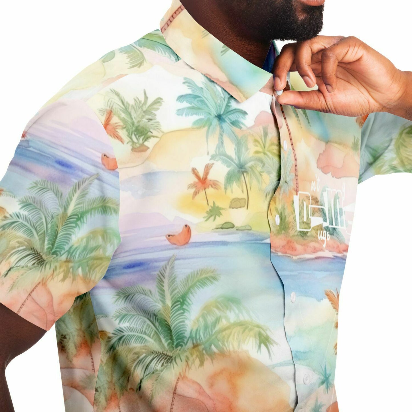 Dnt Juge My Different Short Sleeve Button Down Shirt - AOP