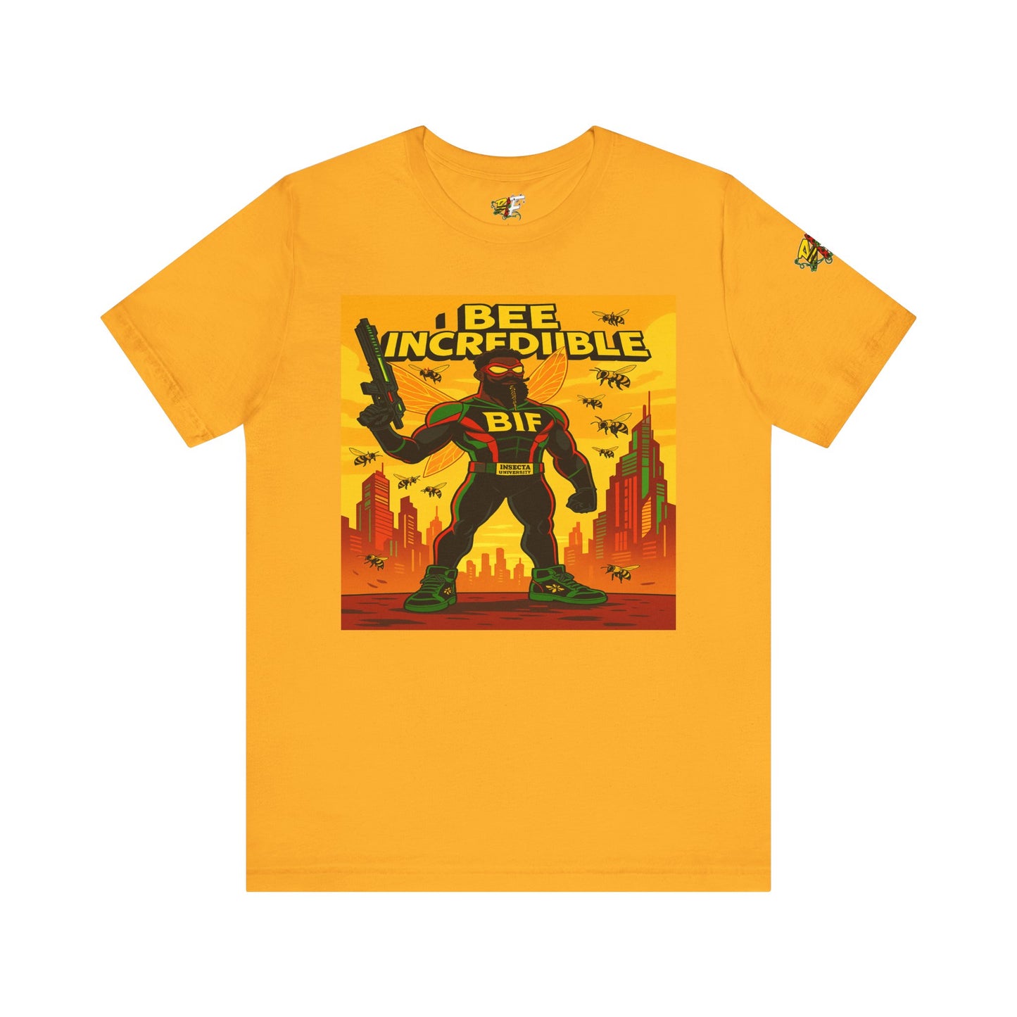 I Bee Incredible Graphic Tee, Unisex Jersey Tee, Comic Style T-Shirt, Buzzing Fun Fashion