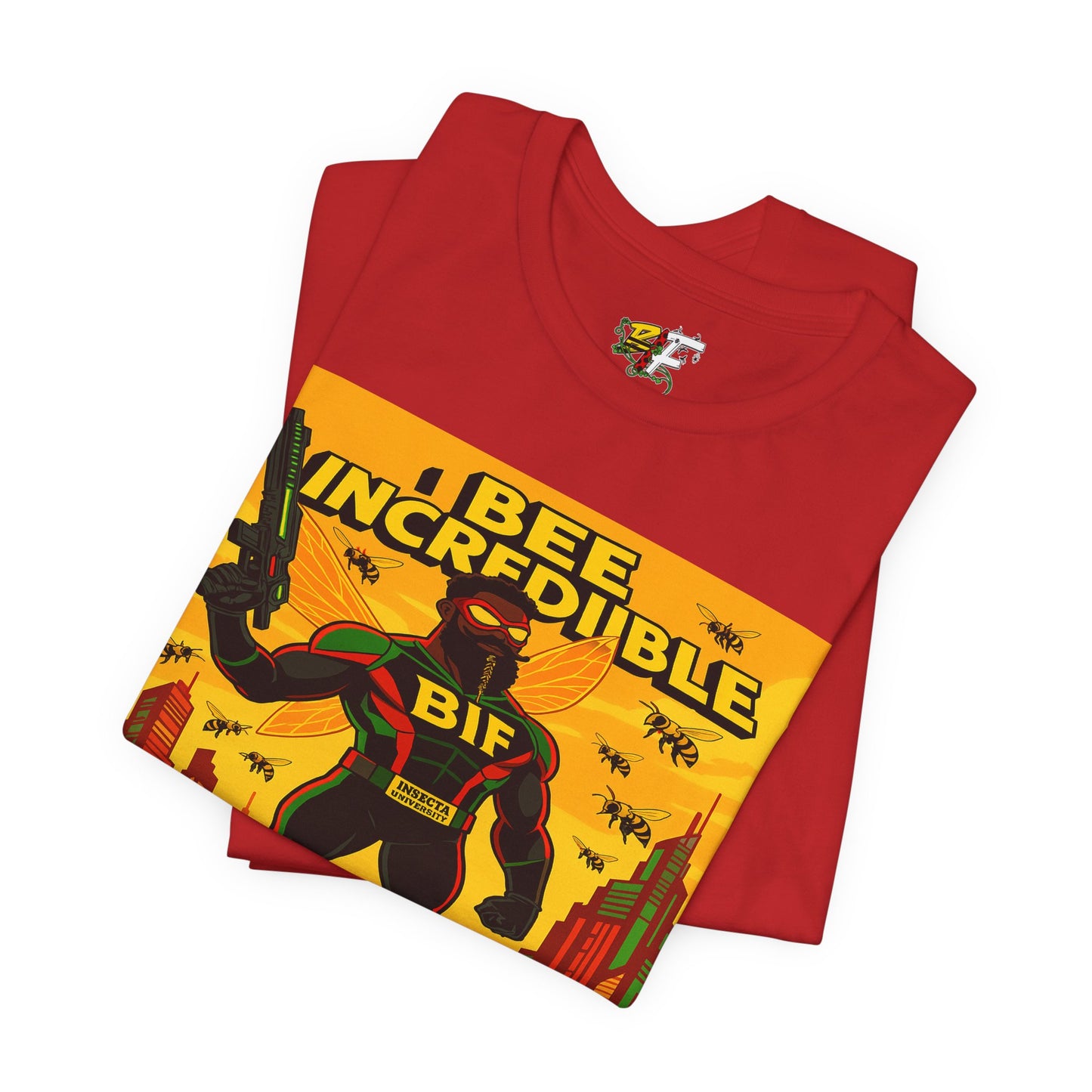 I Bee Incredible Graphic Tee, Unisex Jersey Tee, Comic Style T-Shirt, Buzzing Fun Fashion