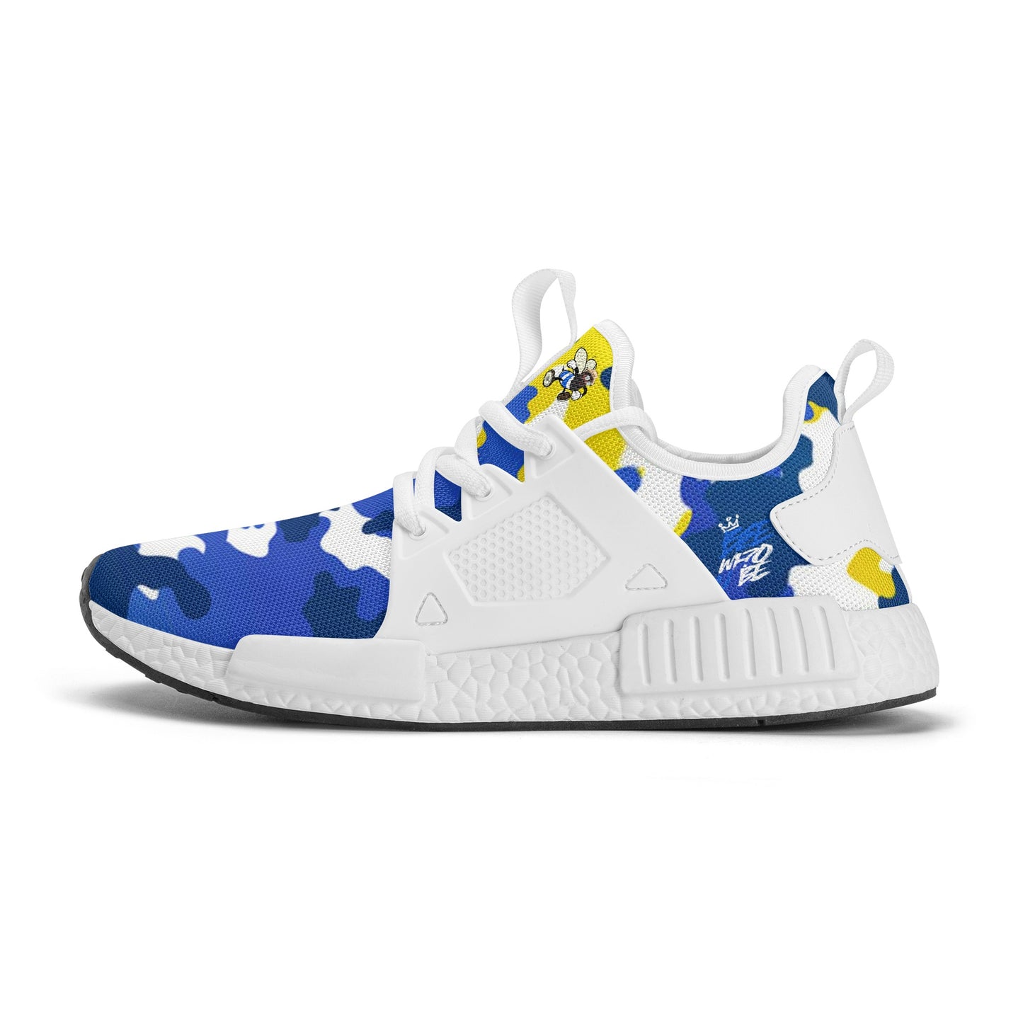 Bee Who U Be Camo Men's Mesh Sport Race Sneakers