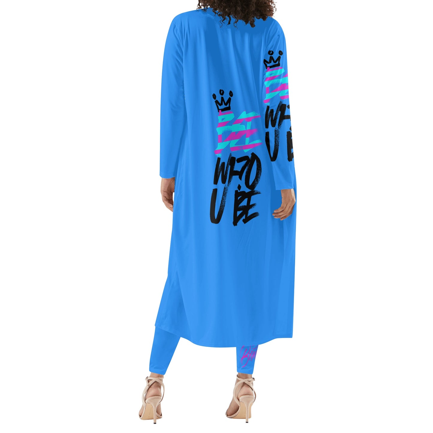 Bee Who U Be Women's Long Sleeve Cardigan and Leggings 2pcs