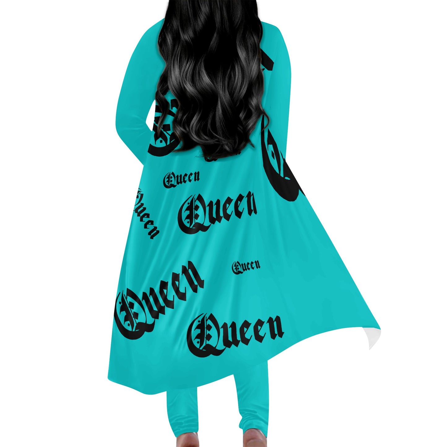 Queen Womens Long Sleeve Cardigan and Leggings 2pcs