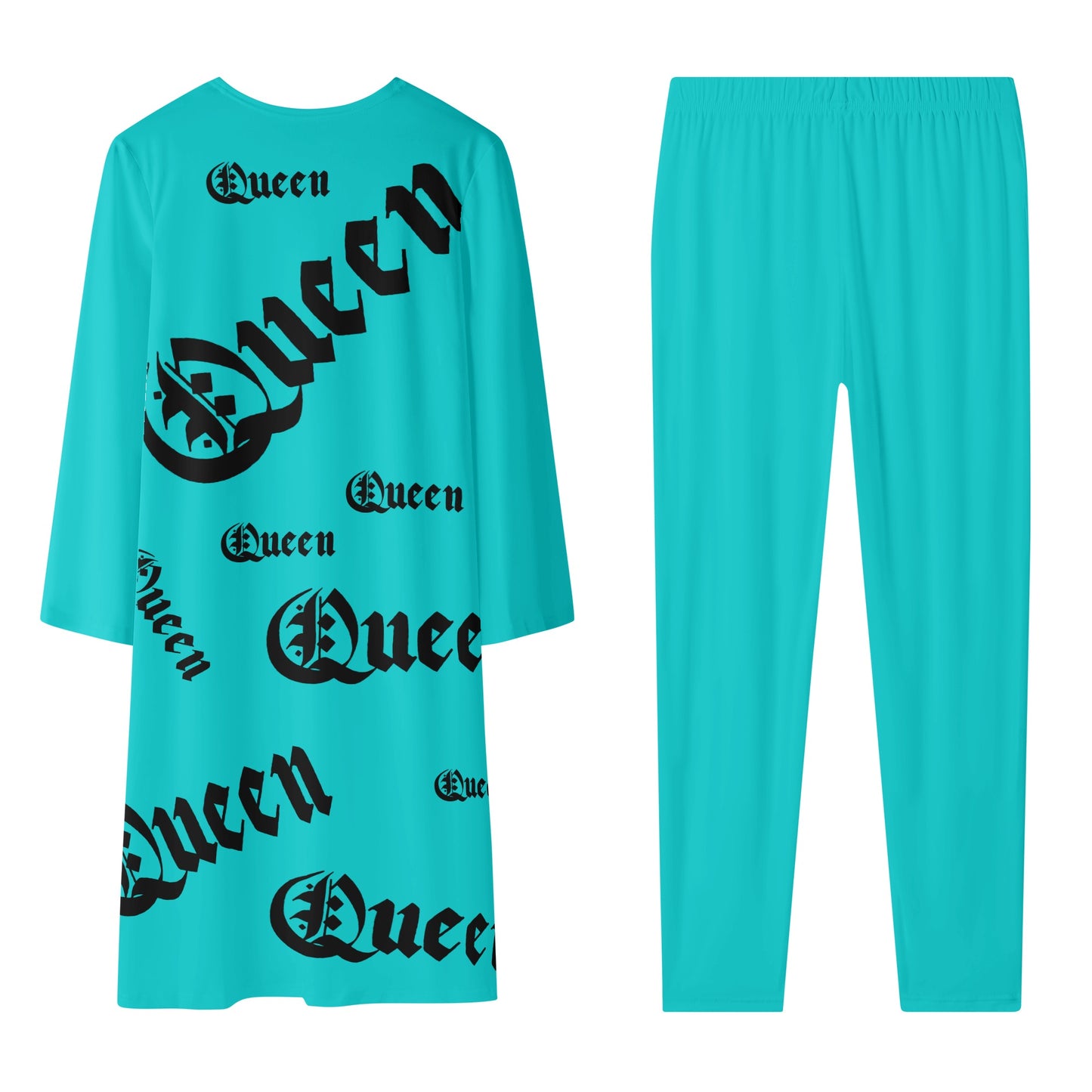Queen Womens Long Sleeve Cardigan and Leggings 2pcs
