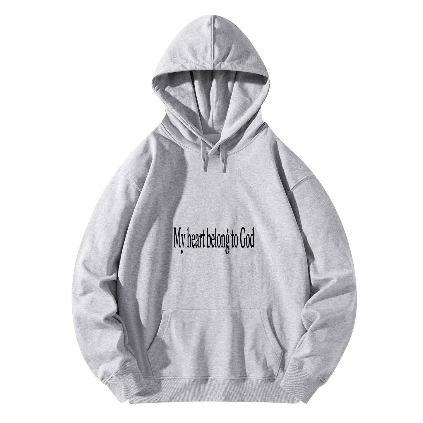 My Heart Belongs to God Front & Back Printing Adult Cotton Hoodie