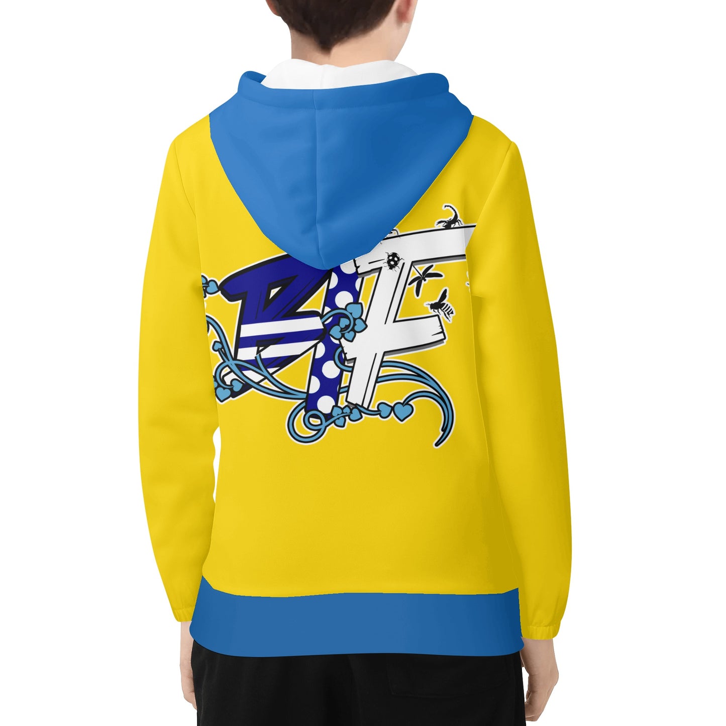 Bee Who U Be Youth Lightweight All Over Printing Hoodie Sweatshirt