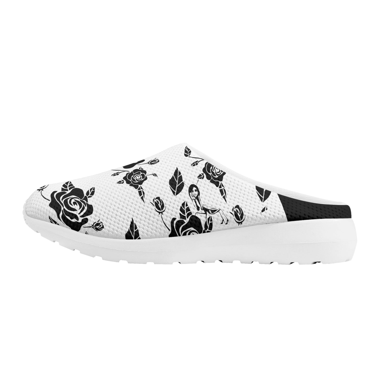 Blk Insct Famili Womens Mesh Slippers