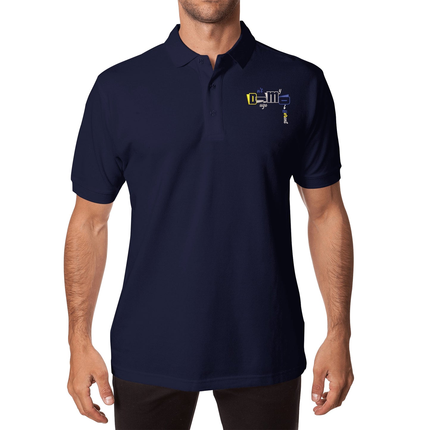 DJMD Embroidered Unisex Cotton Polo Shirt With Logo