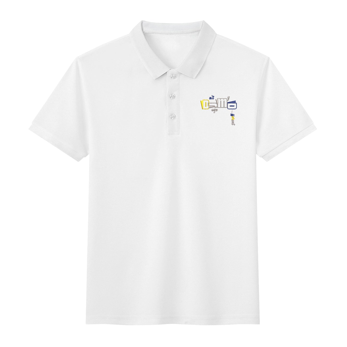 DJMD Embroidered Unisex Cotton Polo Shirt With Logo