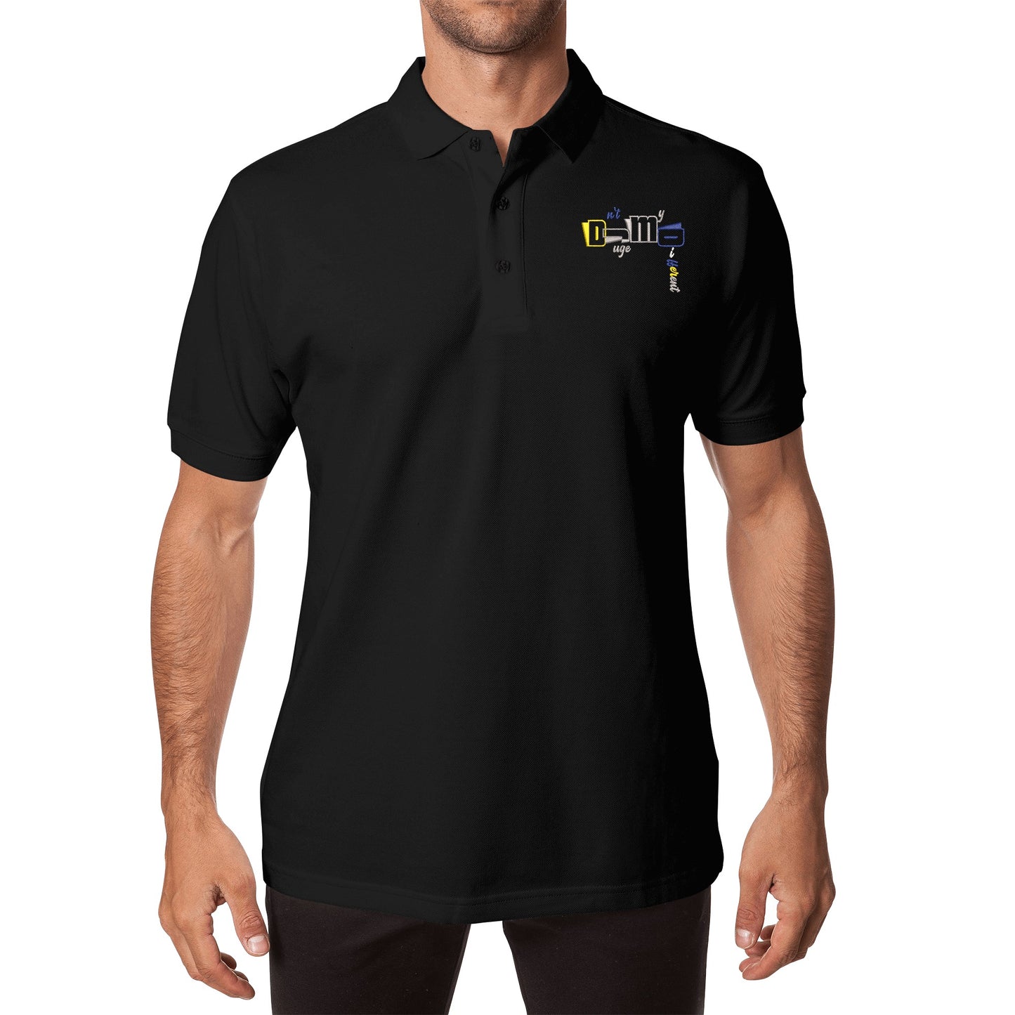 DJMD Embroidered Unisex Cotton Polo Shirt With Logo