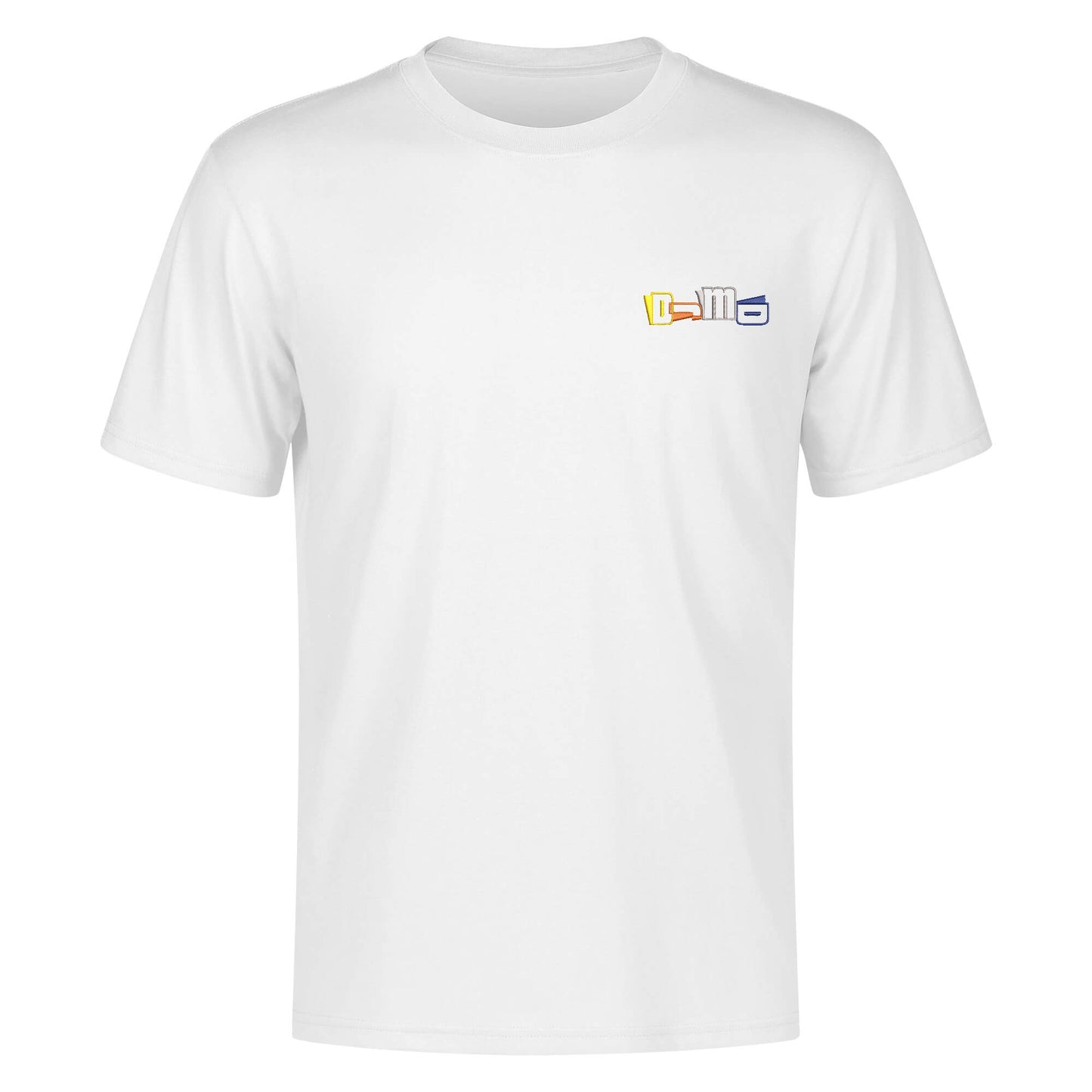 DJMD Mens Embroidered Chest Design Cotton T-shirt