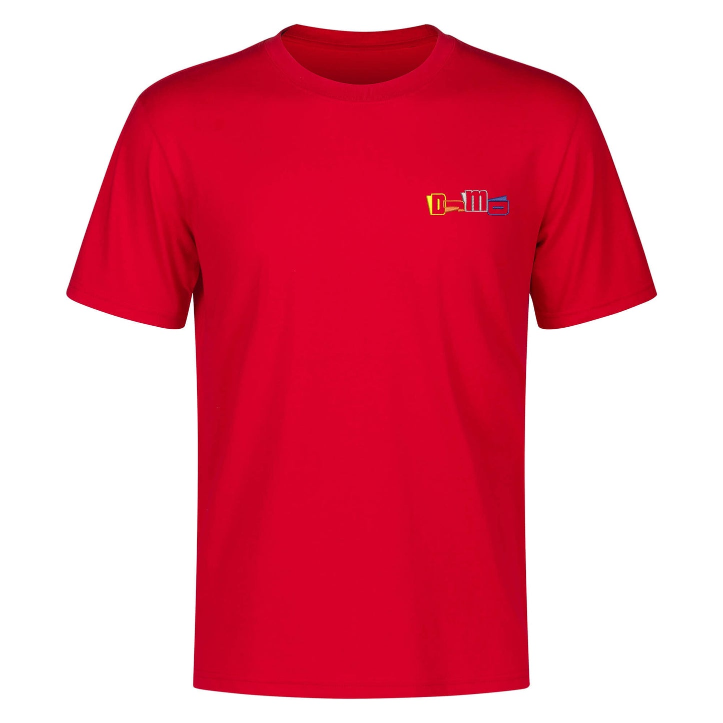 DJMD Mens Embroidered Chest Design Cotton T-shirt