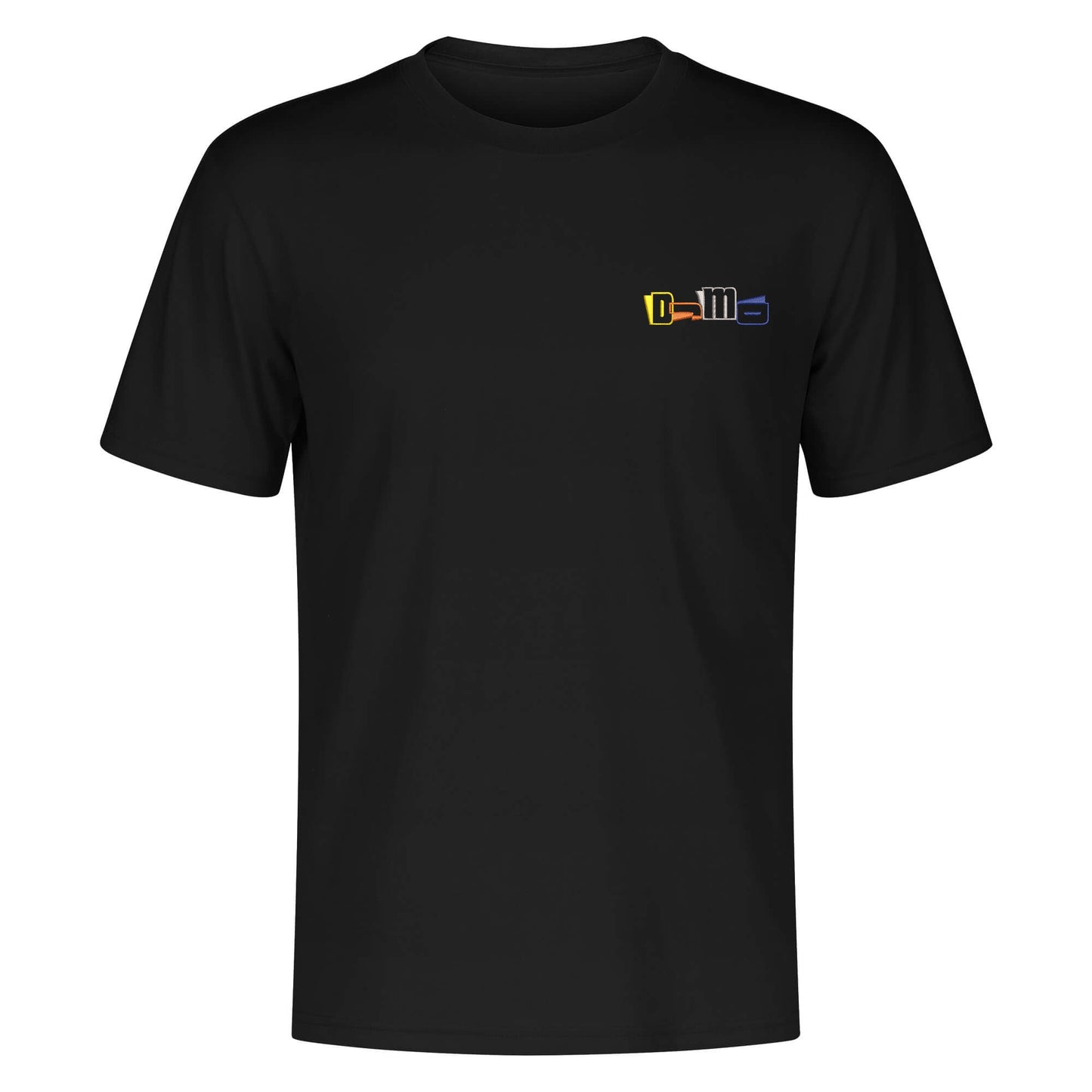 DJMD Mens Embroidered Chest Design Cotton T-shirt