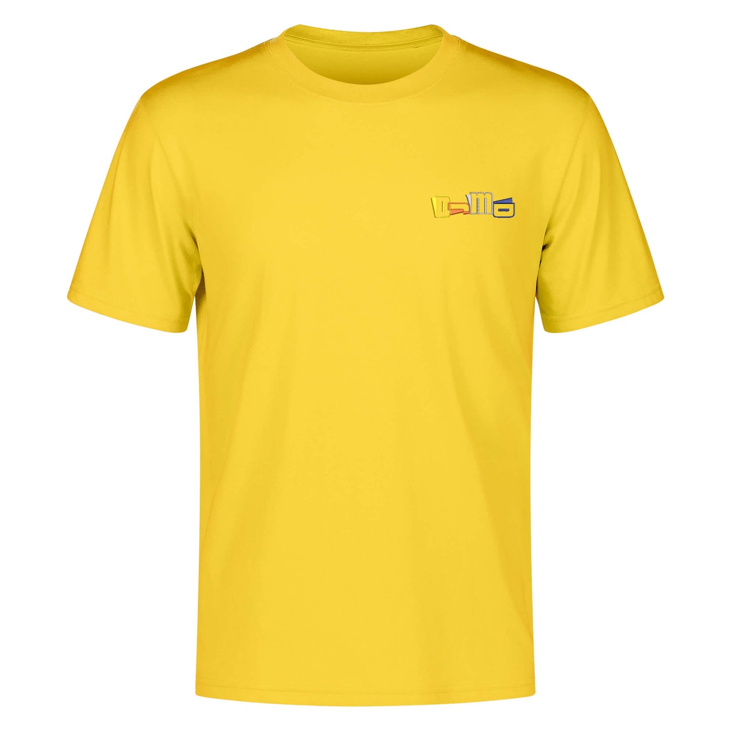 DJMD Mens Embroidered Chest Design Cotton T-shirt