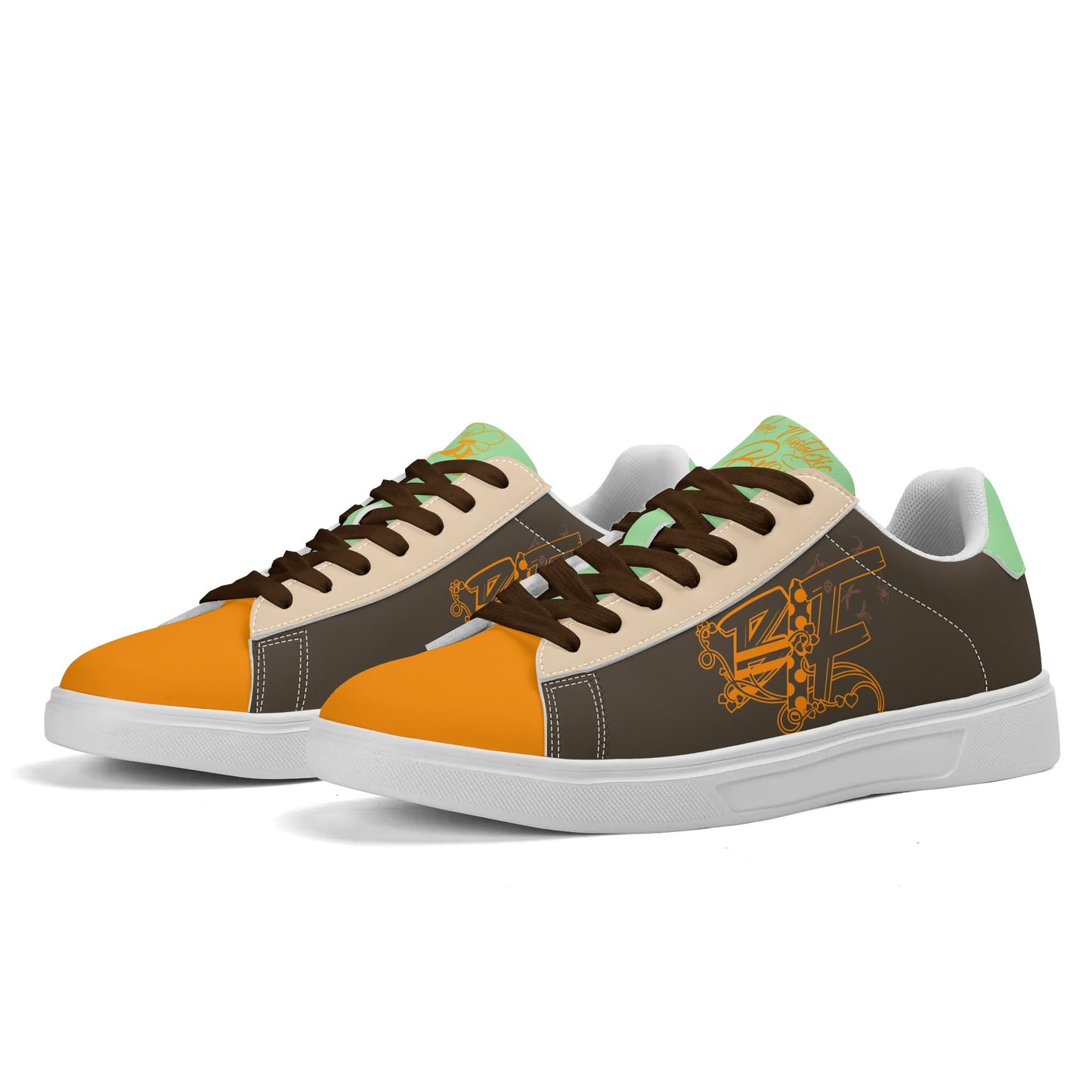 Blk Insct Famili Adult Lightweight Brand Low Top Leather Skateboard Shoes WIth Personalized Logo /Name