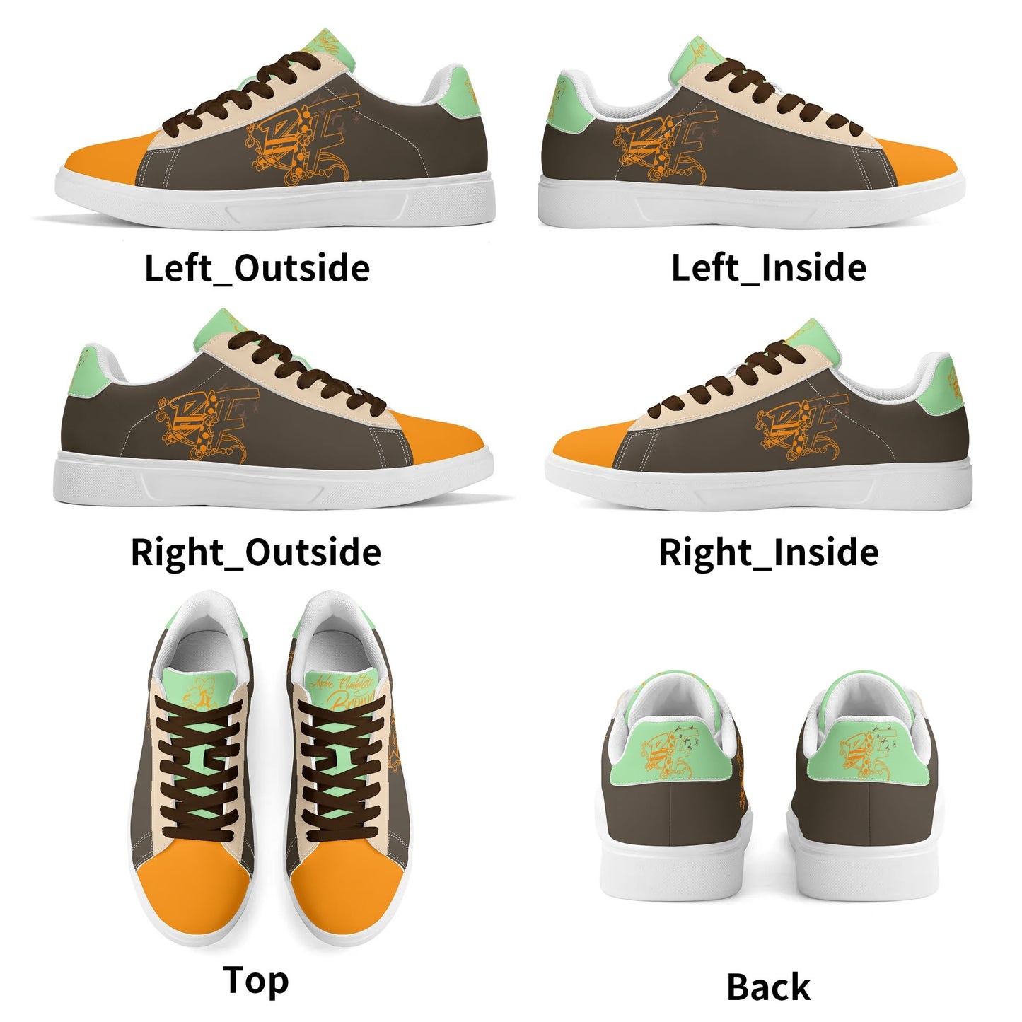Blk Insct Famili Adult Lightweight Brand Low Top Leather Skateboard Shoes WIth Personalized Logo /Name