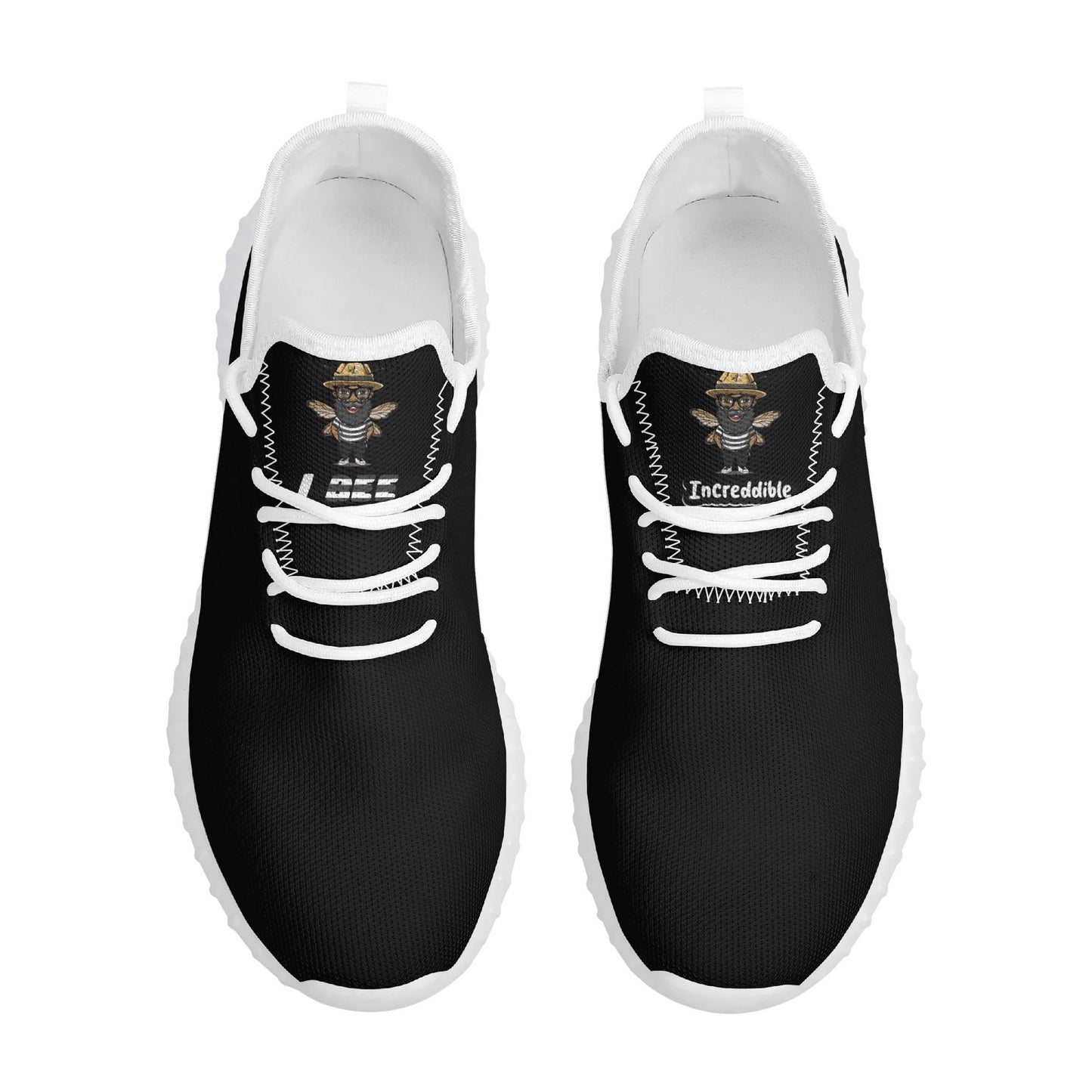 Blk Insct Famili Mens Mesh Knit Sneakers