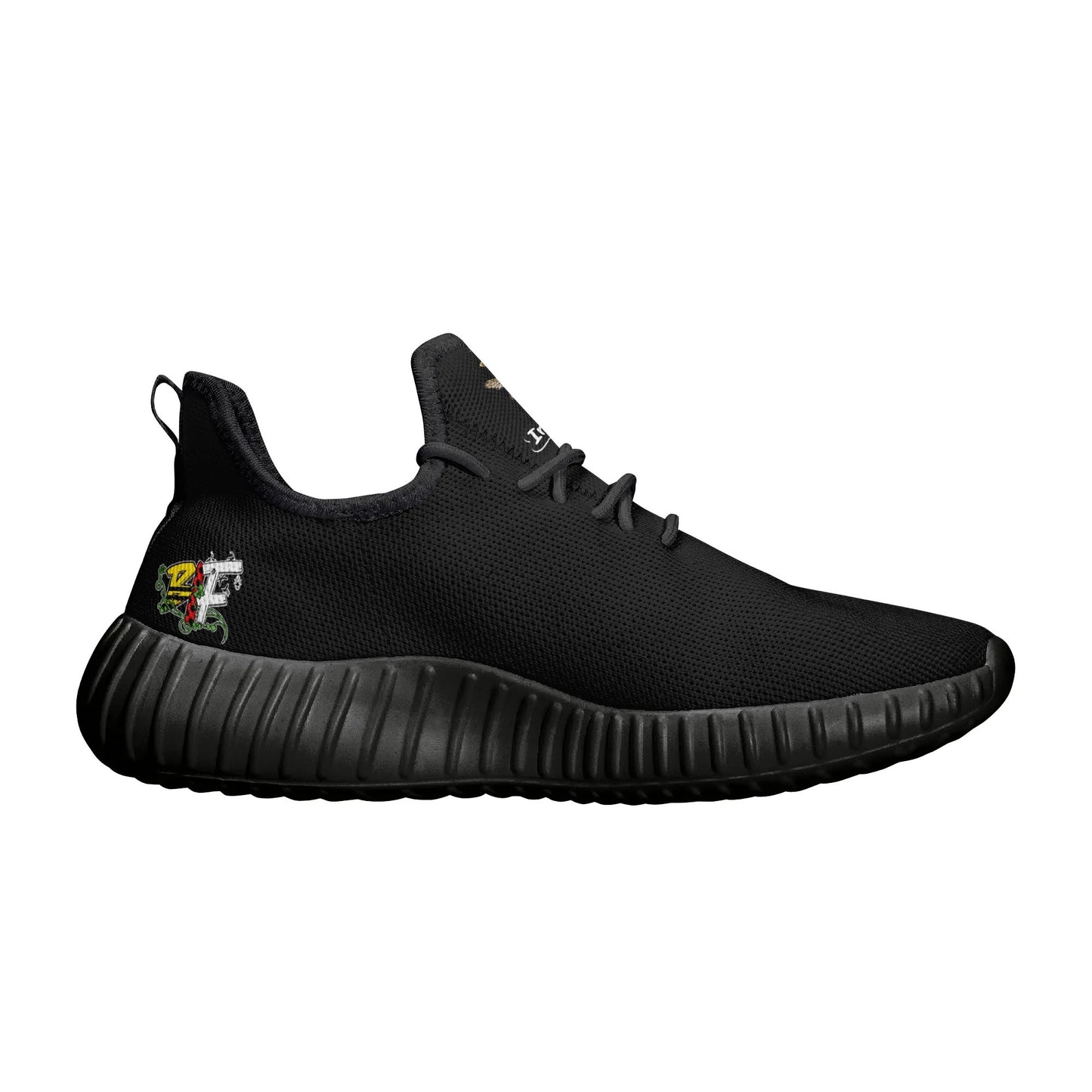 Blk Insct Famili Mens Mesh Knit Sneakers