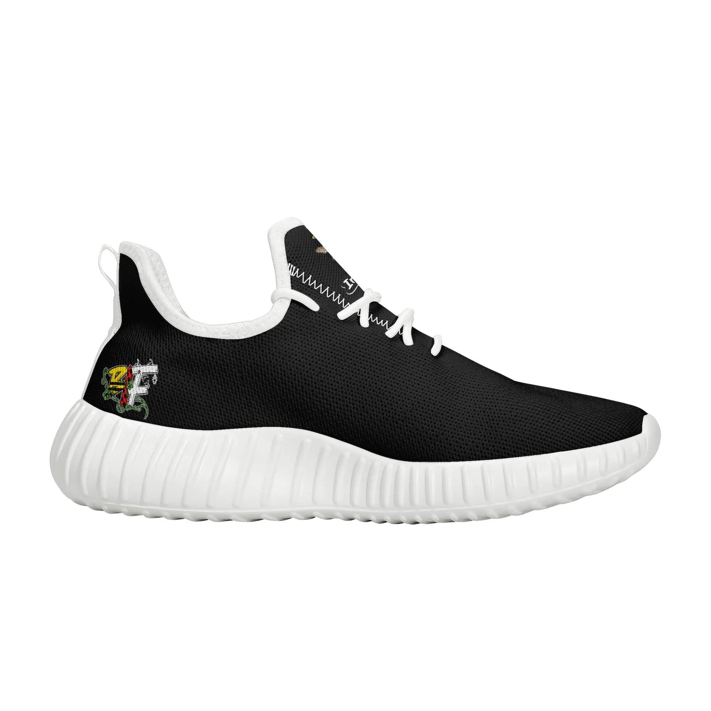 Blk Insct Famili Mens Mesh Knit Sneakers