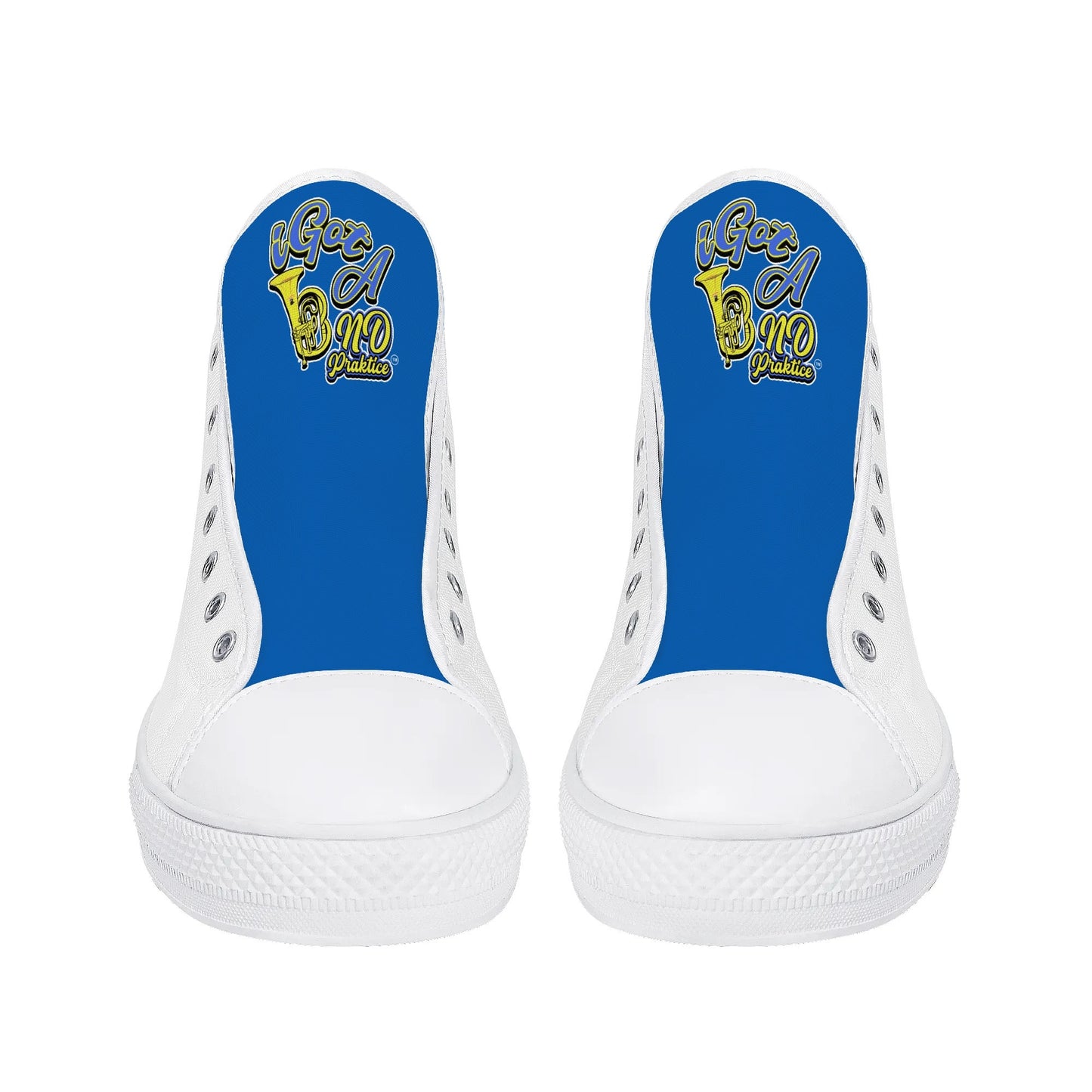 i Got Band Practice Womens High Top Canvas Shoes - Customized Tongue