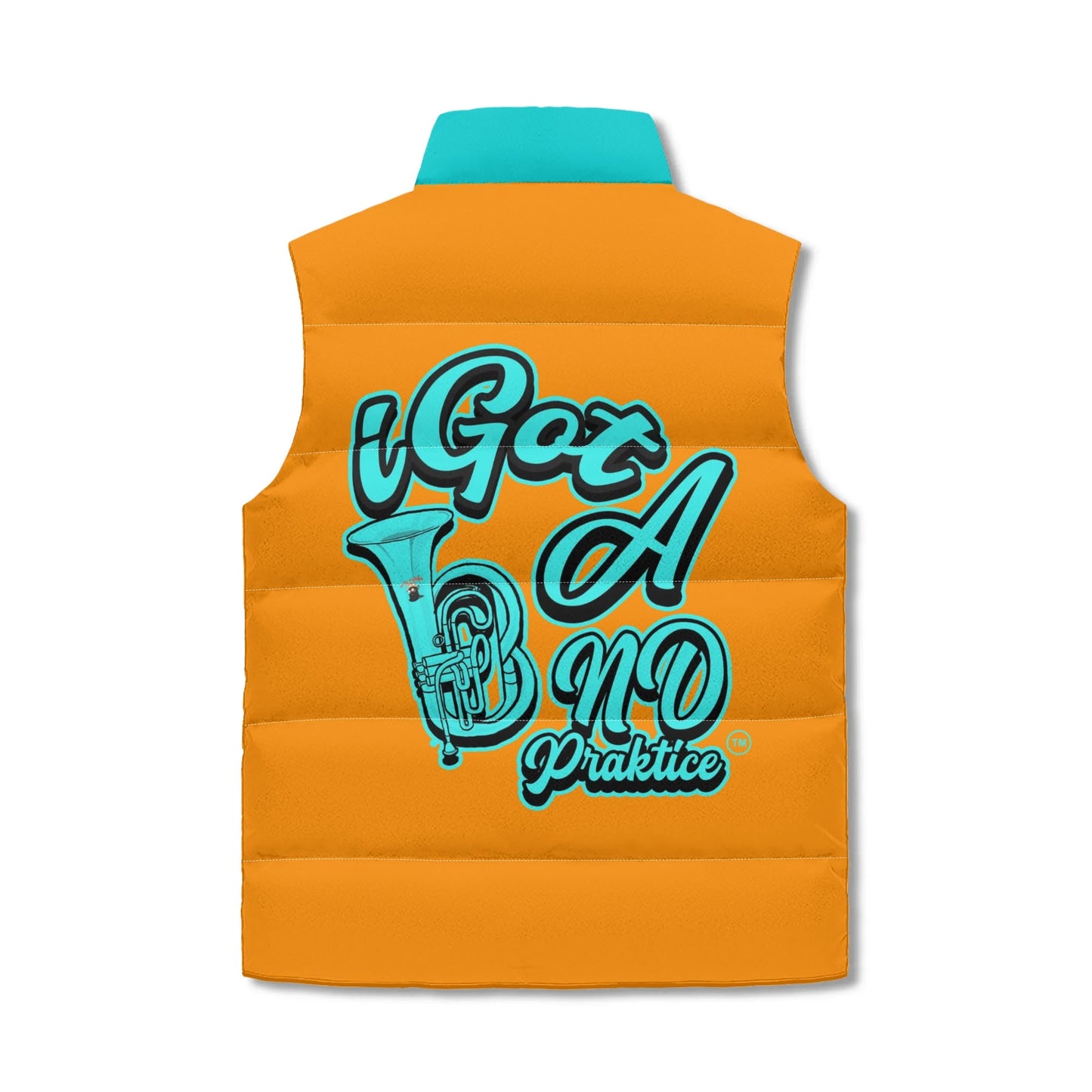 iGot Band Praktice Unisex Lightweight All Stand Collar Zip Up Puffer Vest