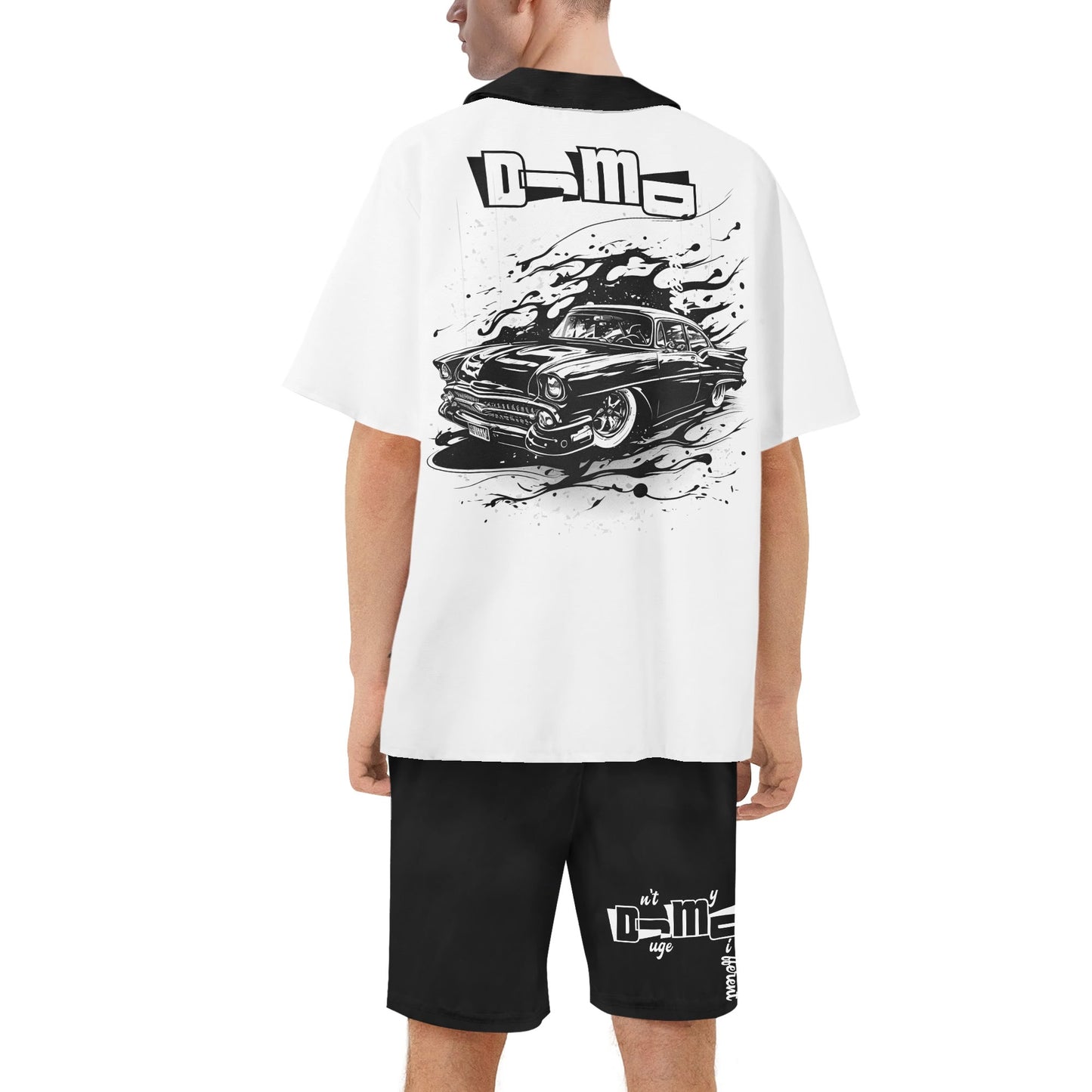 Dnt Juge My Different Mens Regular Fit Hawaiian Short Sleeve Shirt and Shorts Set