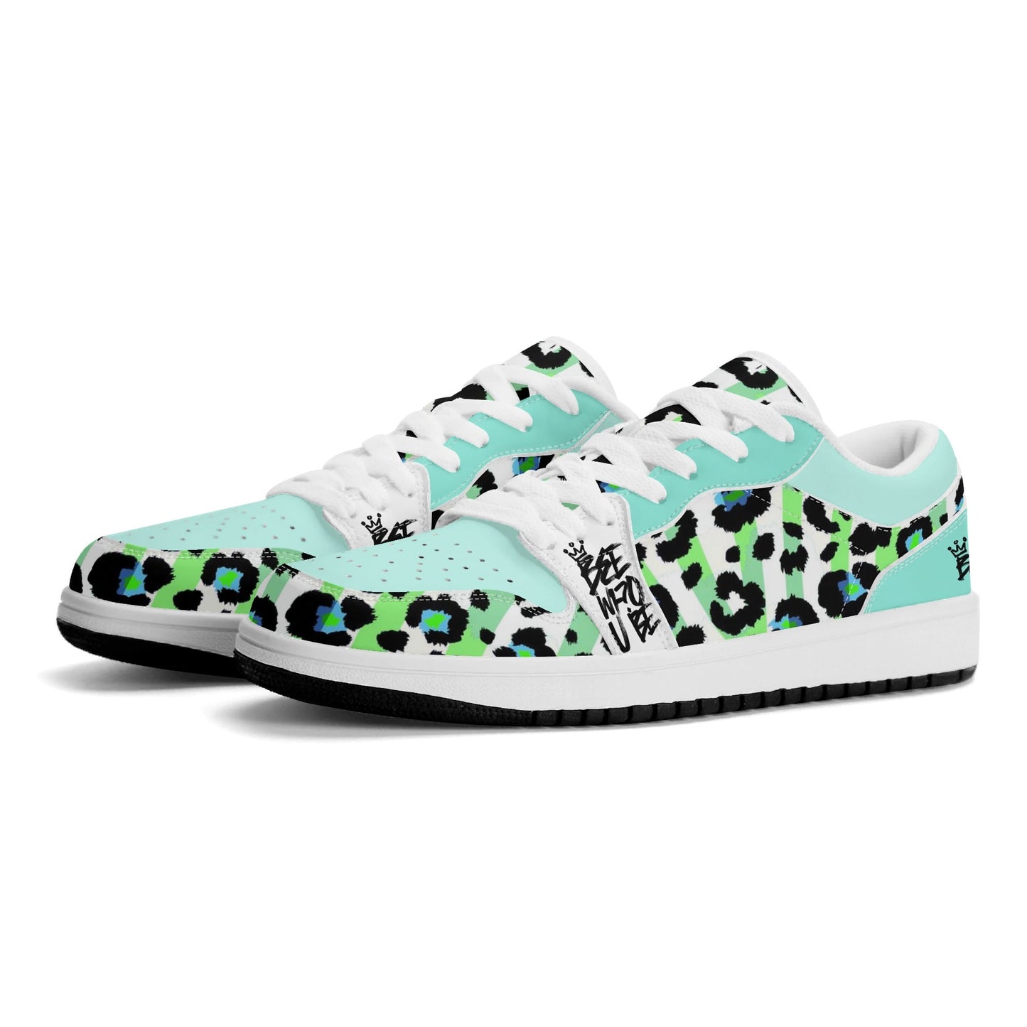 Bee Who U Be Womens Premium PU Leather Low Top Sneakers-V2