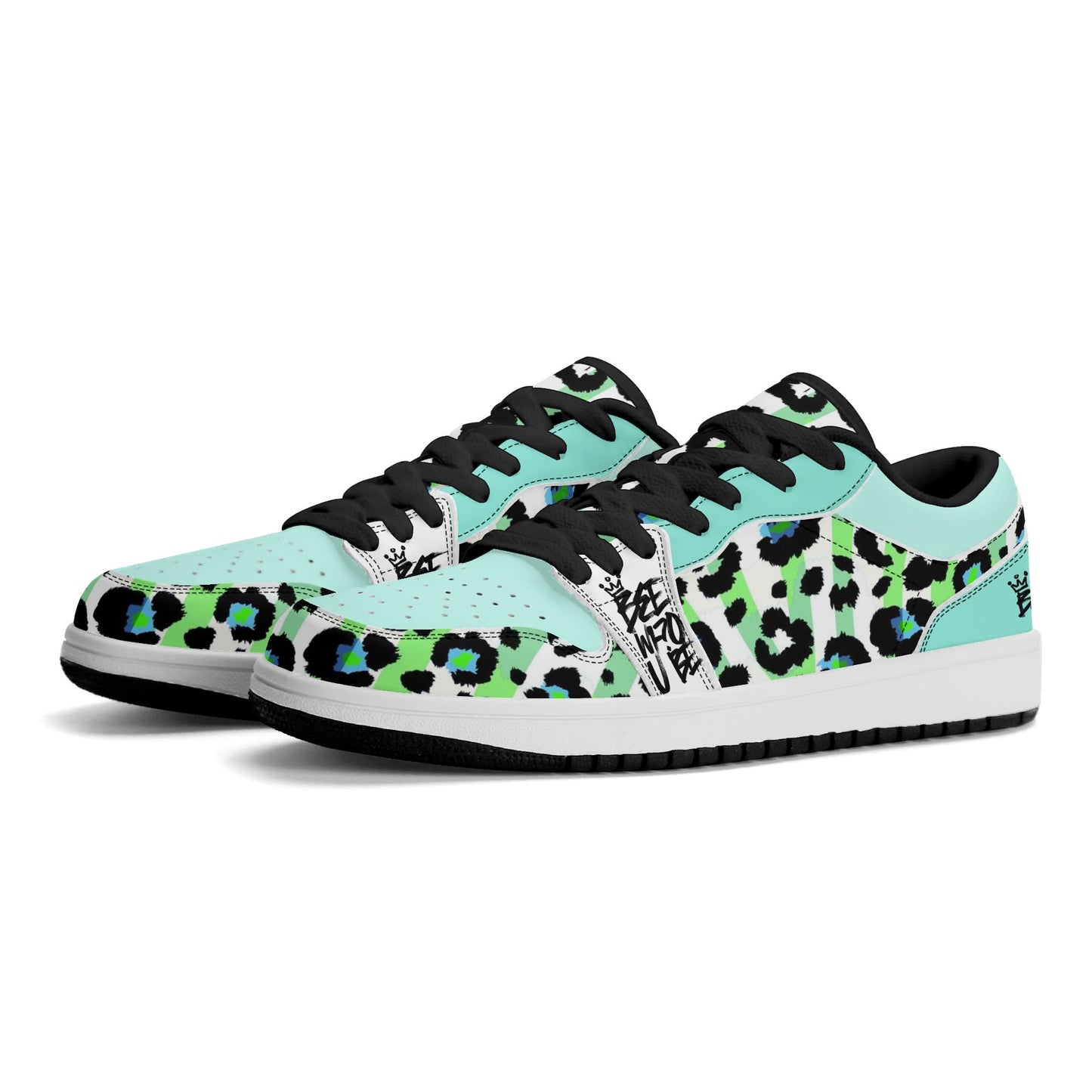 Bee Who U Be Womens Premium PU Leather Low Top Sneakers-V2