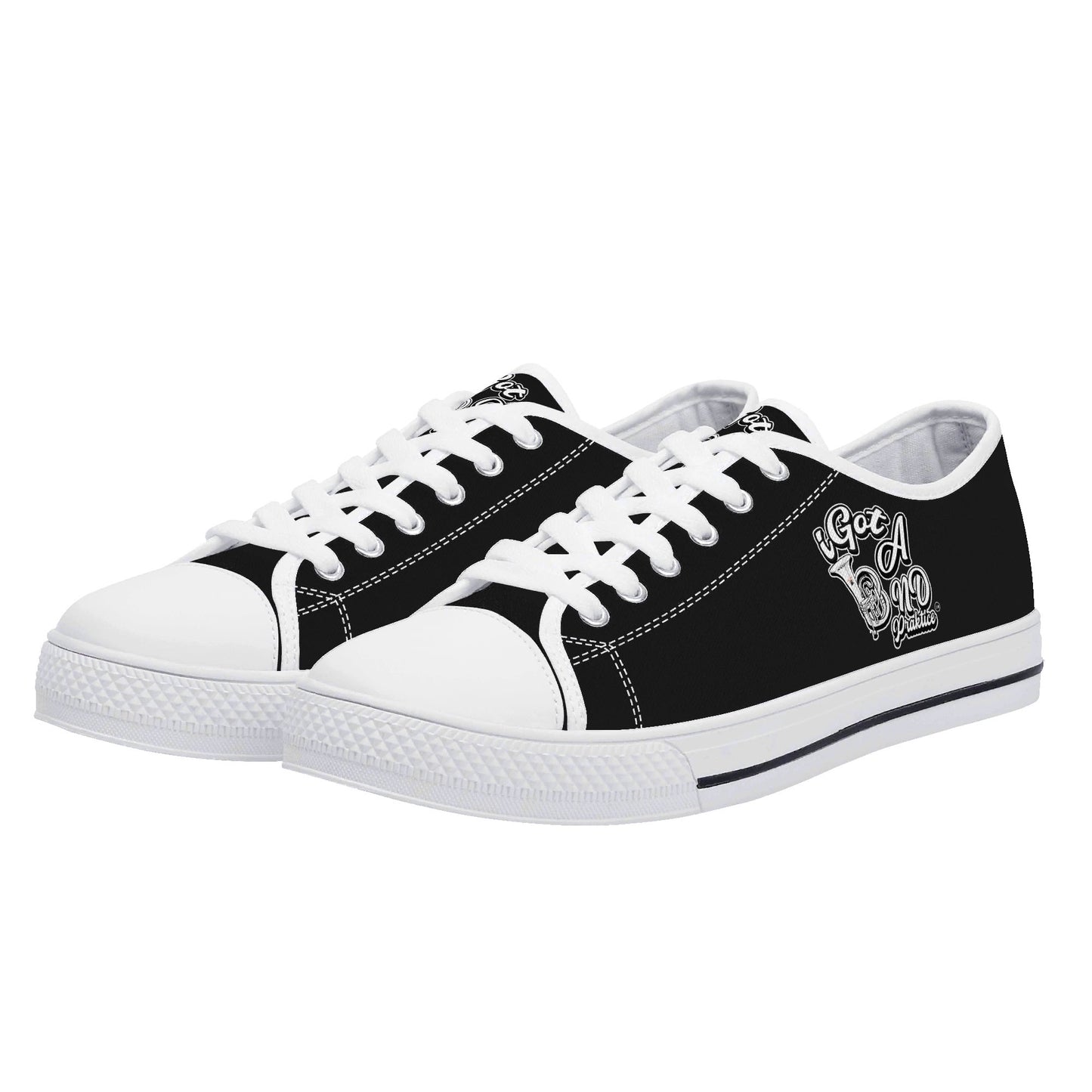 iGot Band Praktice Womens Low Top Canvas Shoes - Customized Tongue