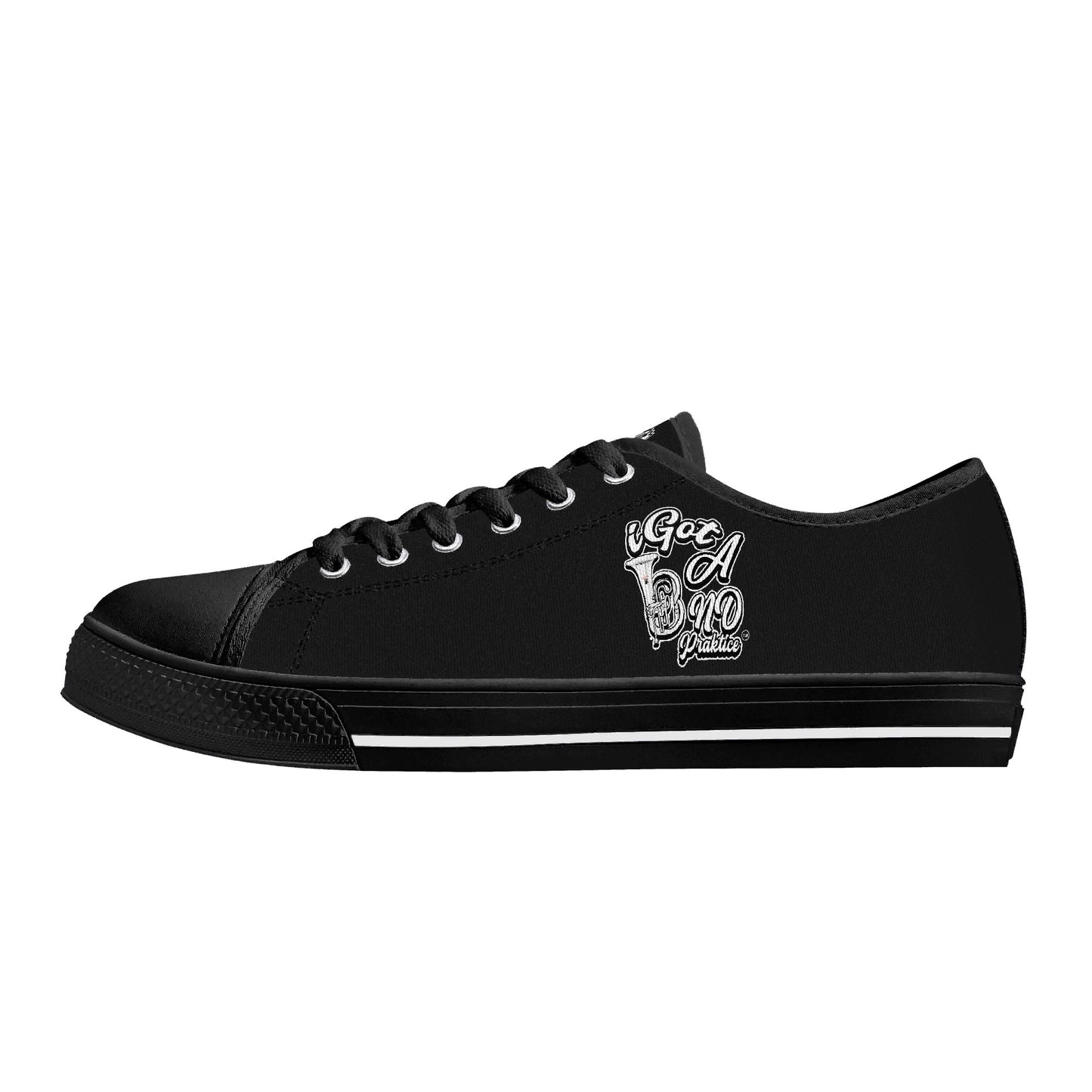 iGot Band Praktice Womens Low Top Canvas Shoes - Customized Tongue