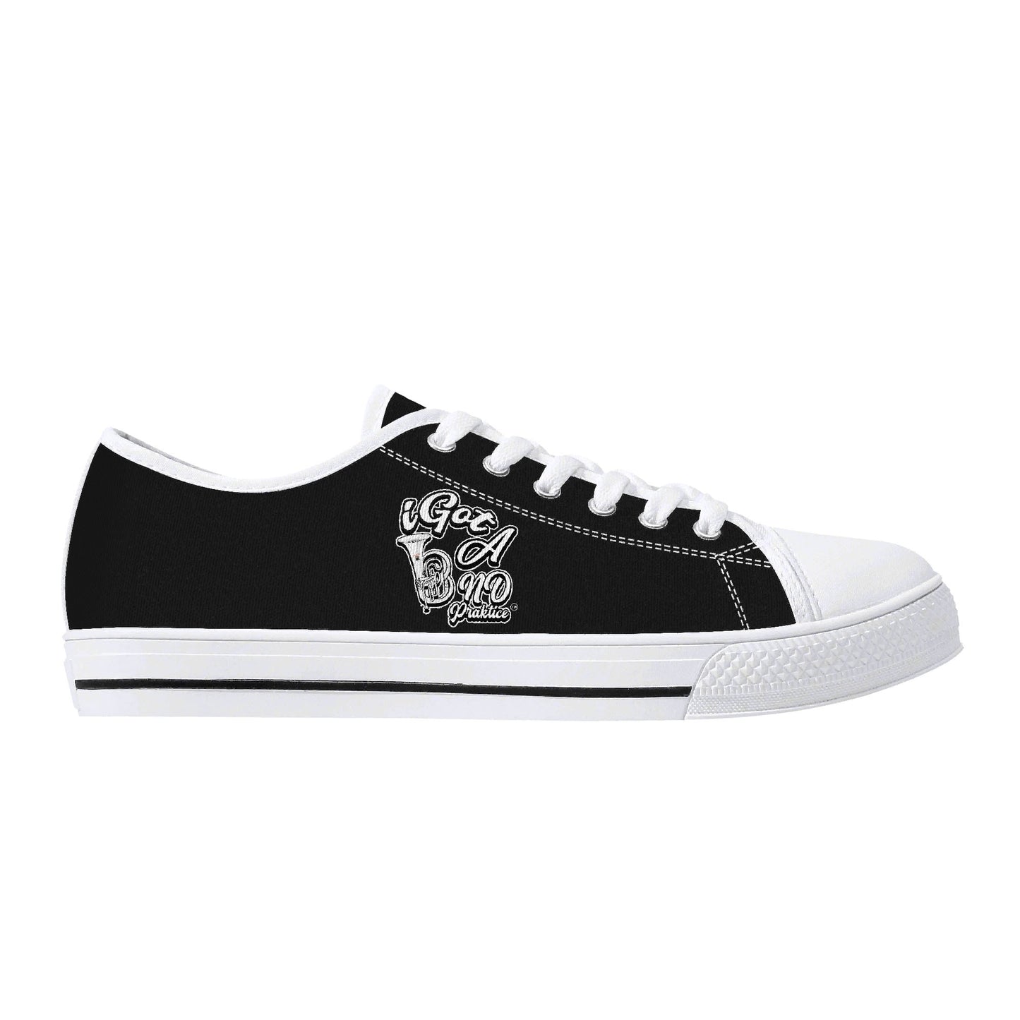 iGot Band Praktice Womens Low Top Canvas Shoes - Customized Tongue