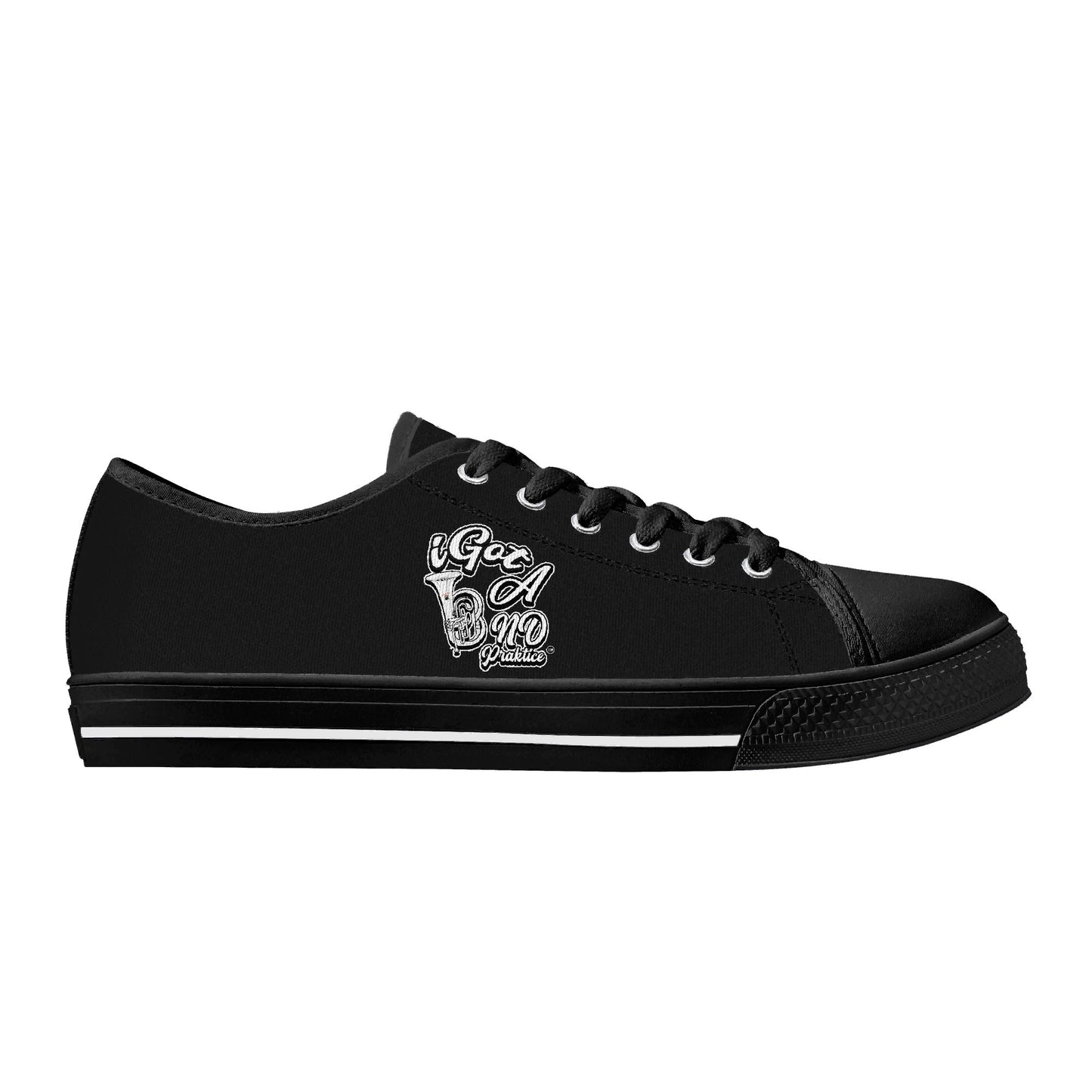 iGot Band Praktice Womens Low Top Canvas Shoes - Customized Tongue