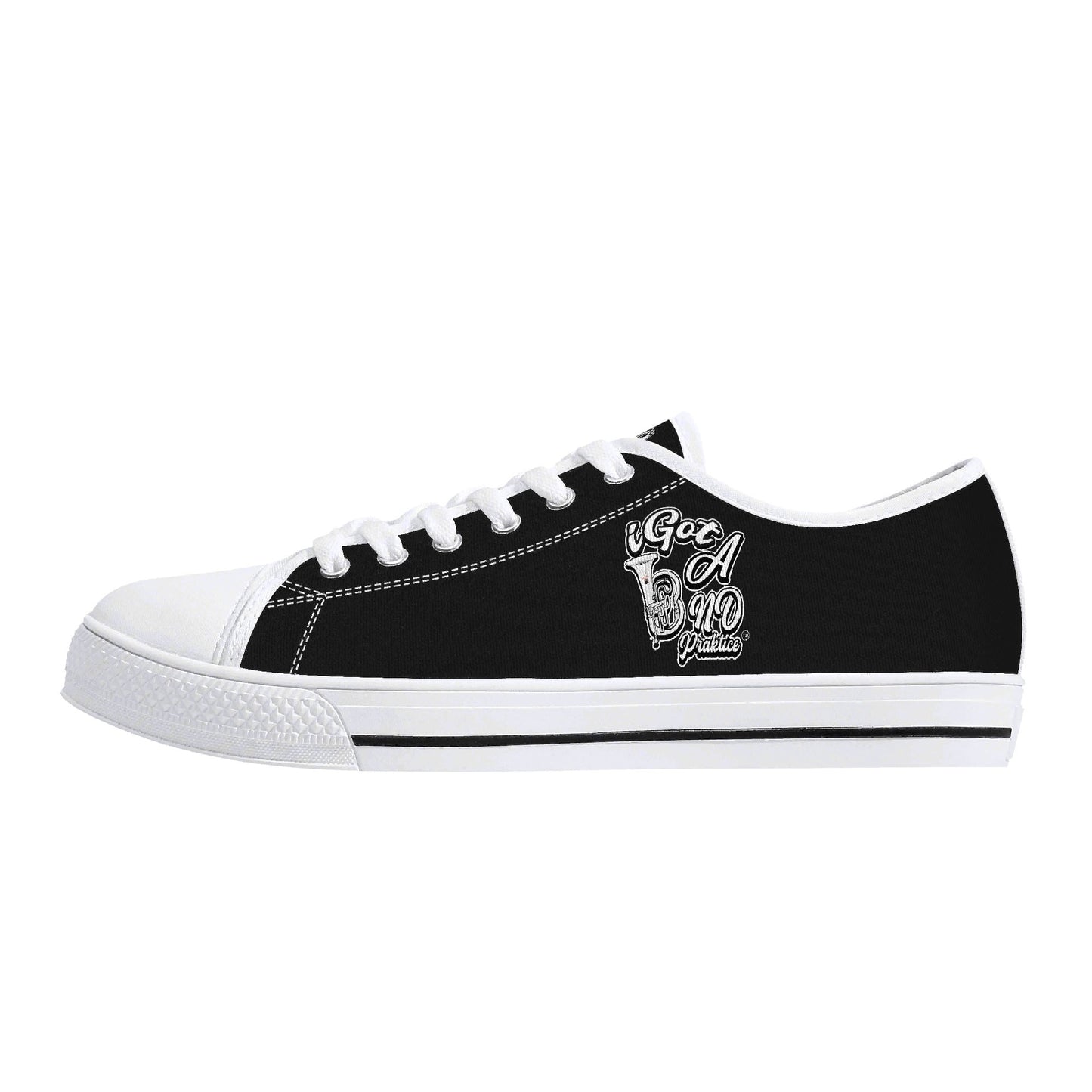 iGot Band Praktice Womens Low Top Canvas Shoes - Customized Tongue