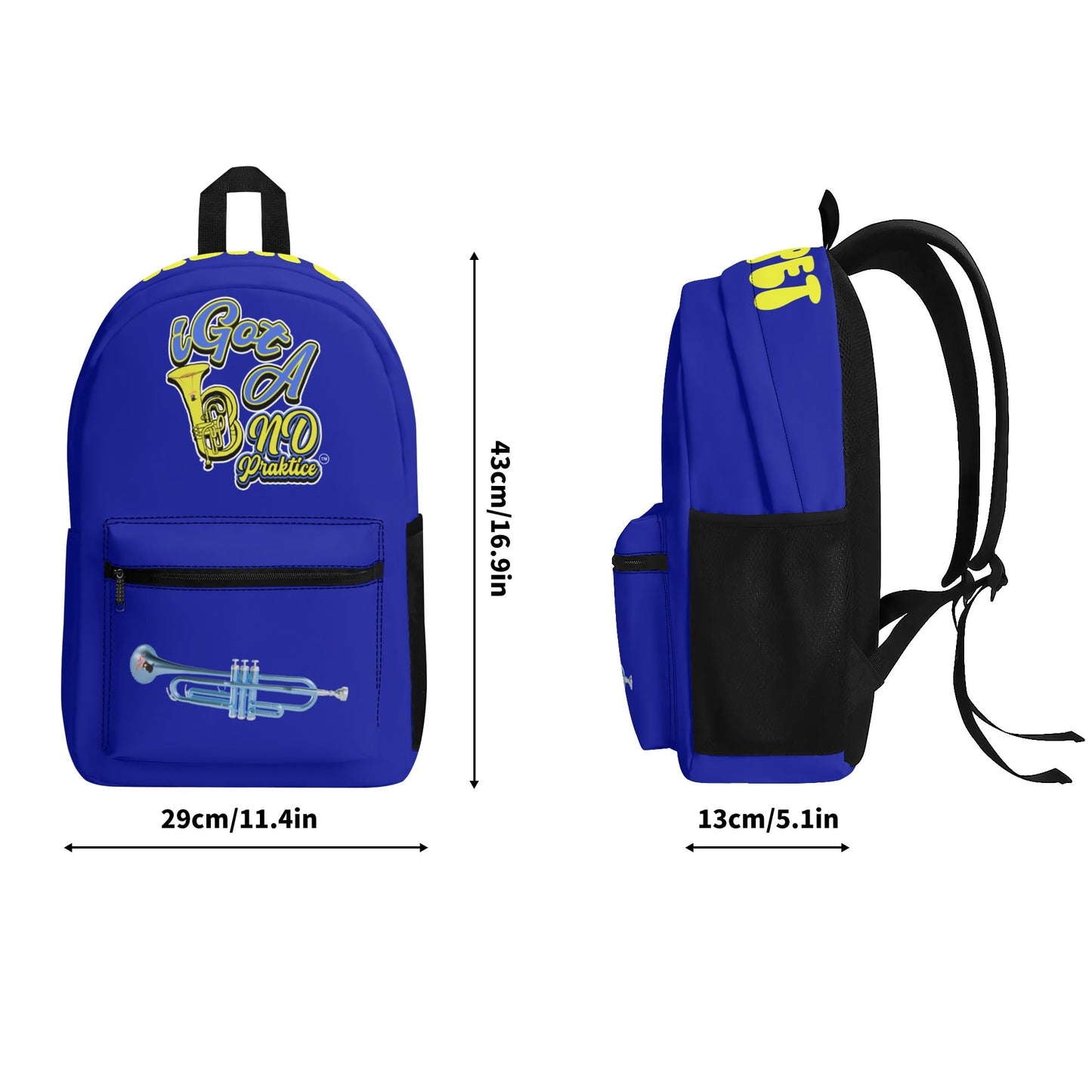 iGot Band Praktice All Over Print Polyester Vintage Backpack