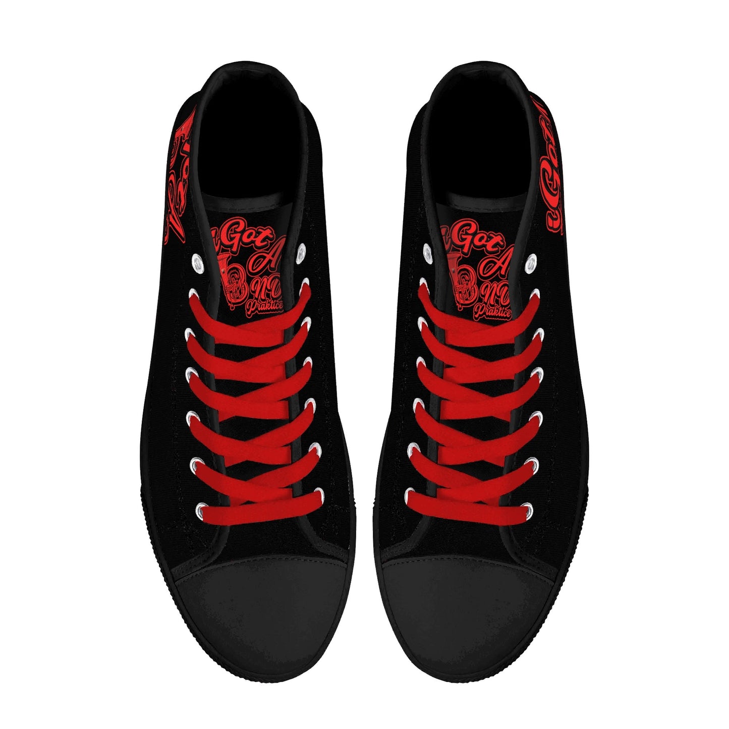 IiGot Band Praktice Mens High Top Canvas Shoes - Customized Tongue