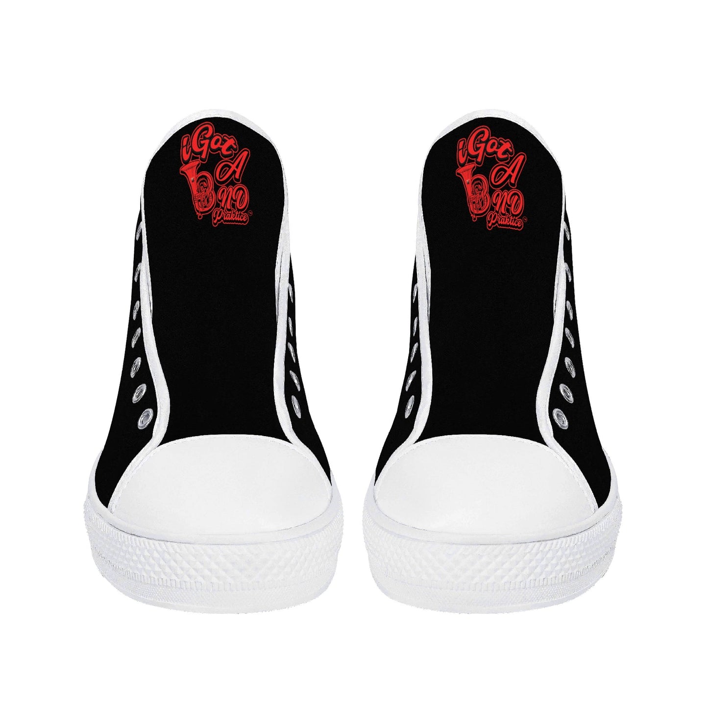 IiGot Band Praktice Mens High Top Canvas Shoes - Customized Tongue