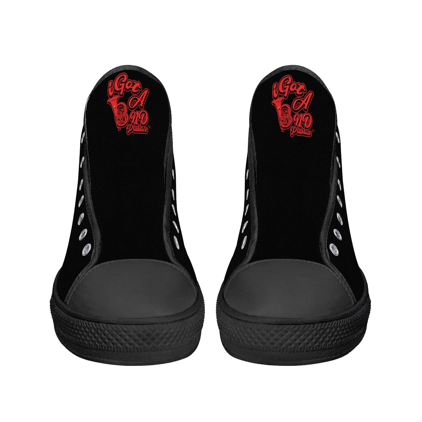 IiGot Band Praktice Mens High Top Canvas Shoes - Customized Tongue