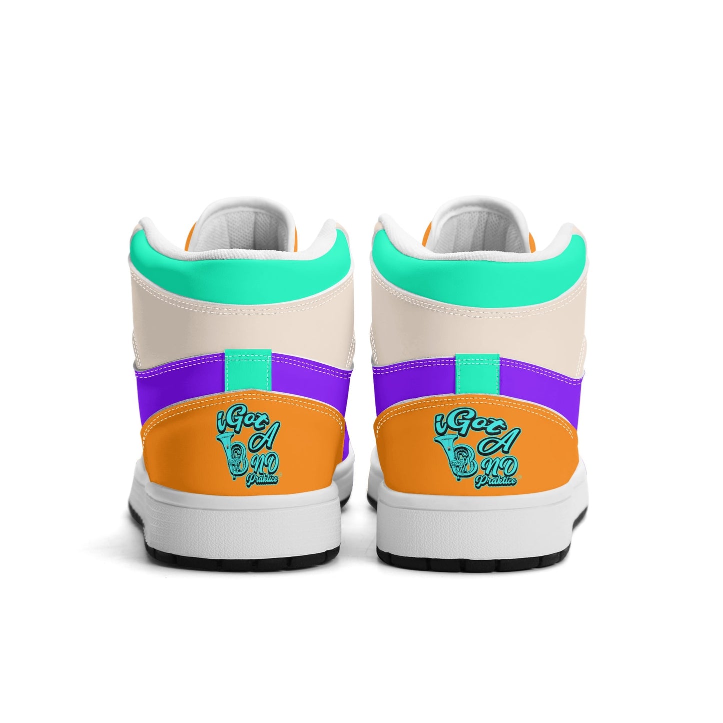 iGot Band Praktice Mens Premium PU Leather High Top Sneakers-V2