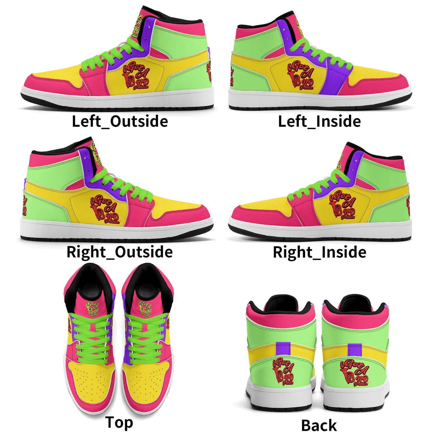 iGot Band Praktice Womens Premium PU Leather Sneakers-V2