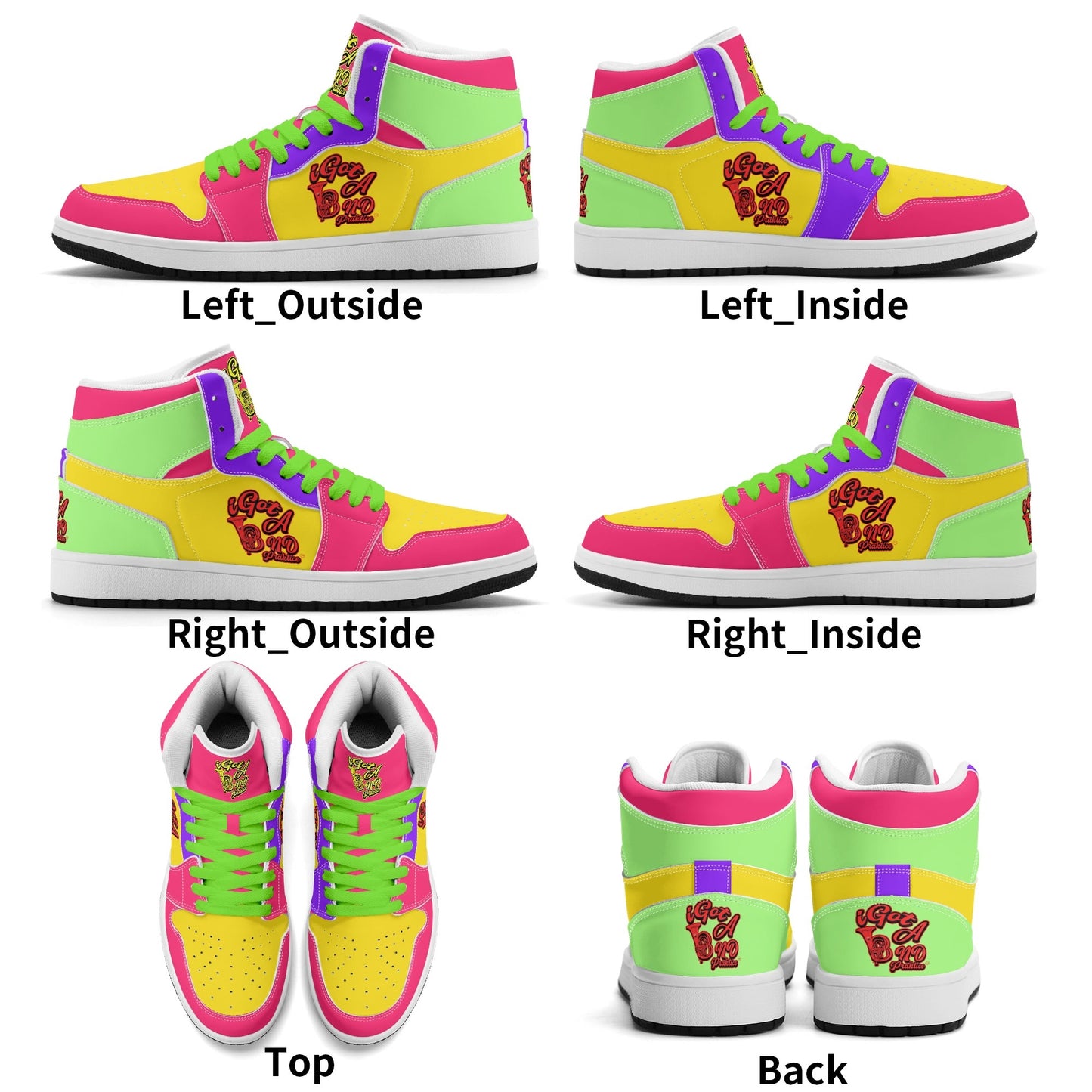 iGot Band Praktice Womens Premium PU Leather Sneakers-V2