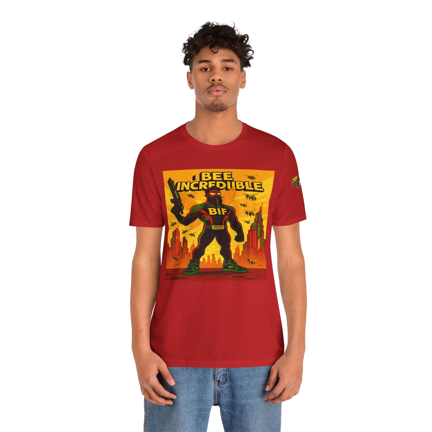 I Bee Incredible Graphic Tee, Unisex Jersey Tee, Comic Style T-Shirt, Buzzing Fun Fashion