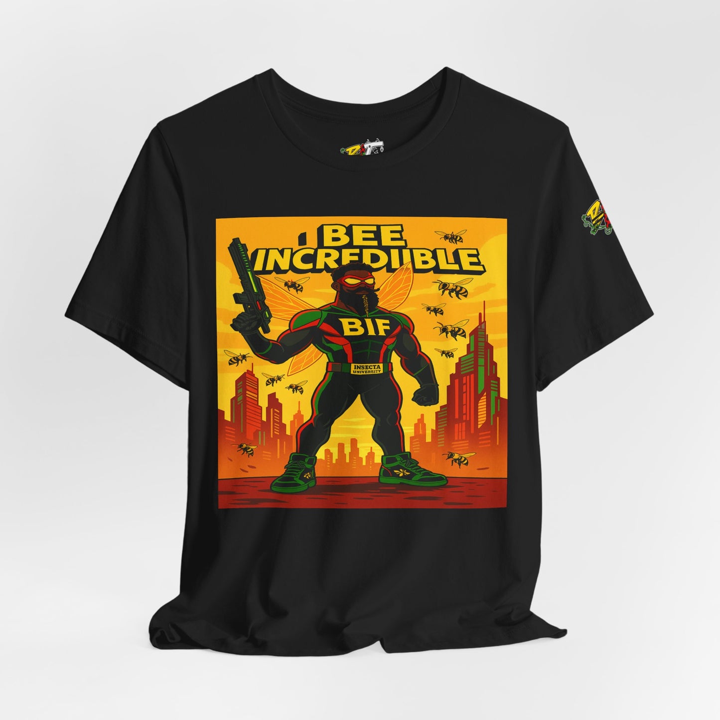 I Bee Incredible Graphic Tee, Unisex Jersey Tee, Comic Style T-Shirt, Buzzing Fun Fashion