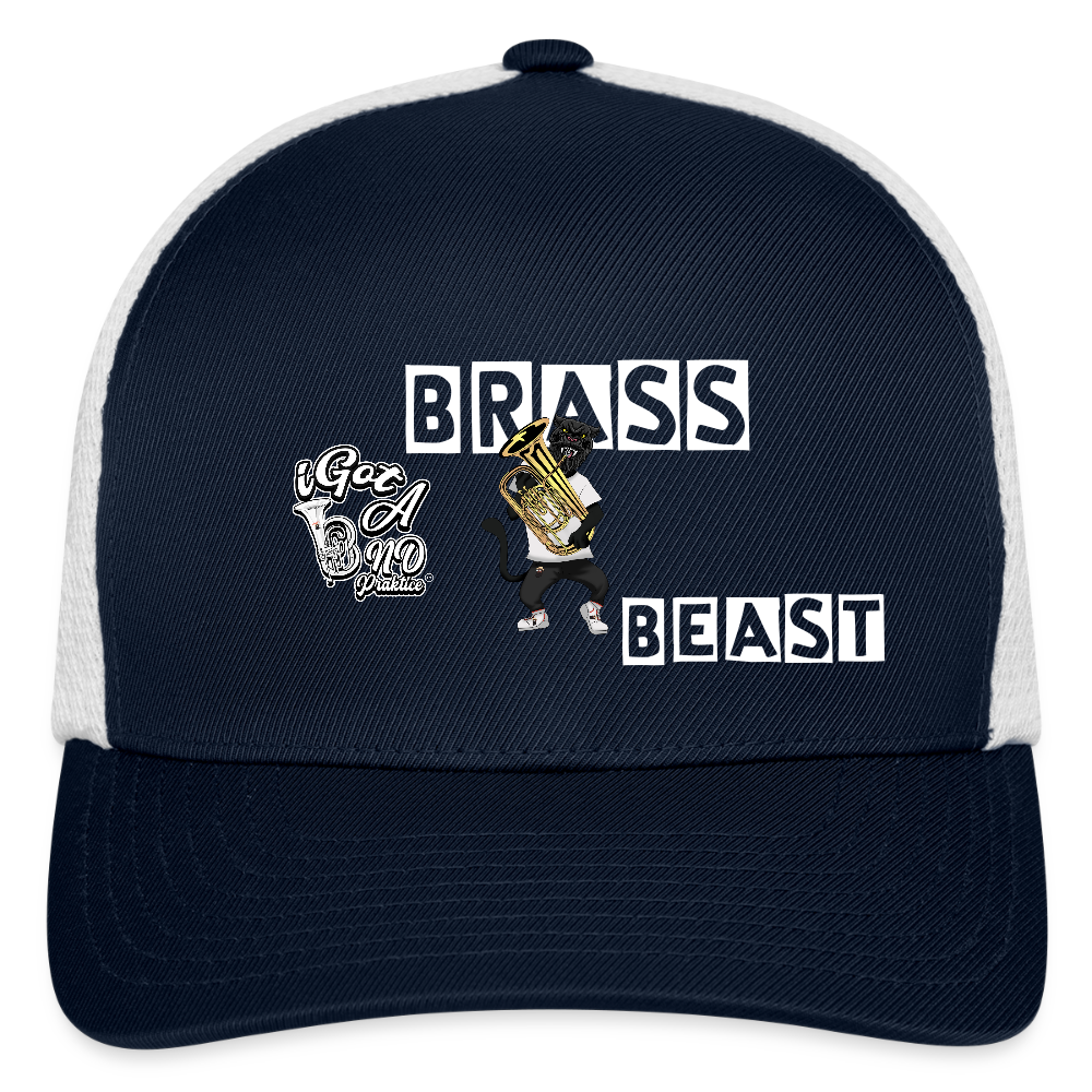 iGot Band Praktice Flexfit Fitted Baseball Cap - navy/white