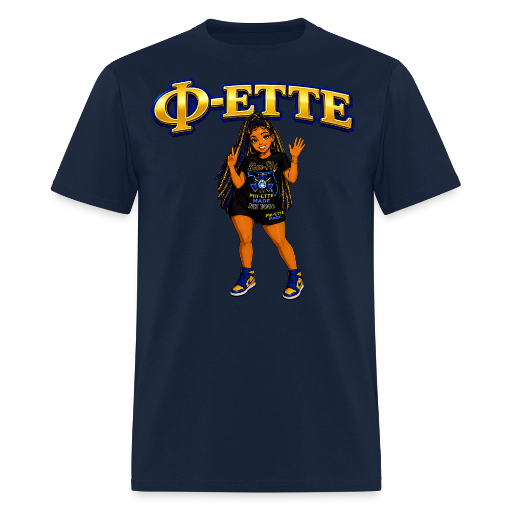 Phi Ette T-Shirt | GILDAN 5000 - navy