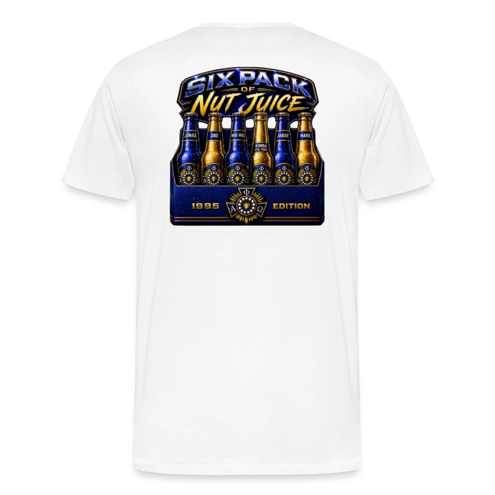 NU IOta /Sixpack Men's Premium T-Shirt - white