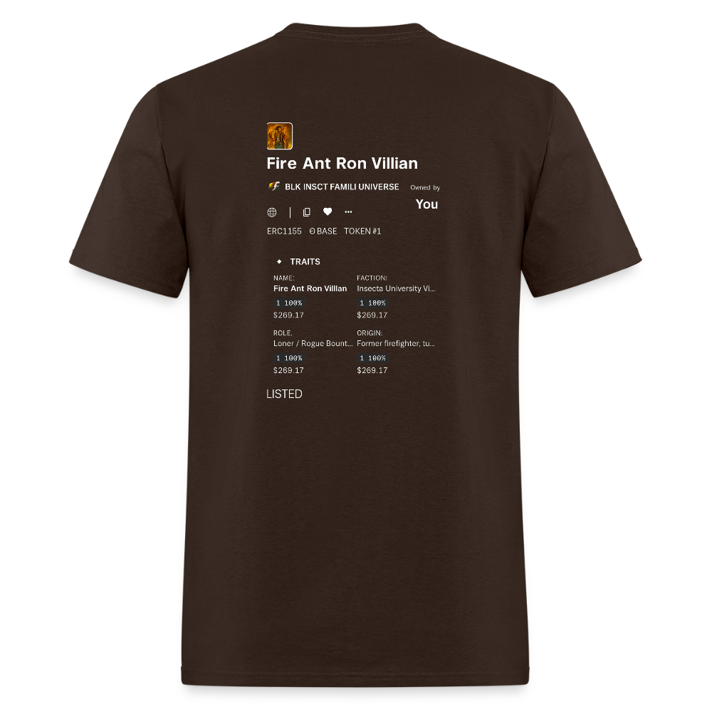 BLK Insct Famili NFT Men's T-Shirt | GILDAN 5000 - brown