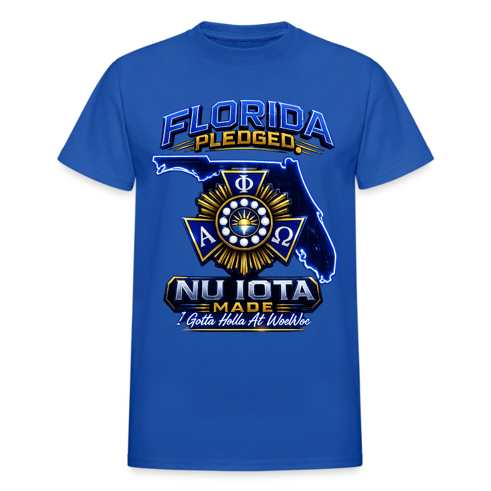Nu IOta/ Woe Woe Gildan Ultra Cotton Adult T-Shirt - royal blue